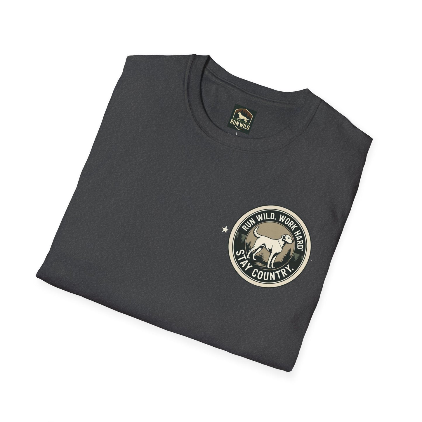 Unisex Softstyle T-Shirt featuring Outdoor Dog & Running Themes | Perfect Gift for Dog Lovers, Runners, Outdoor Enthusiasts, [...]
