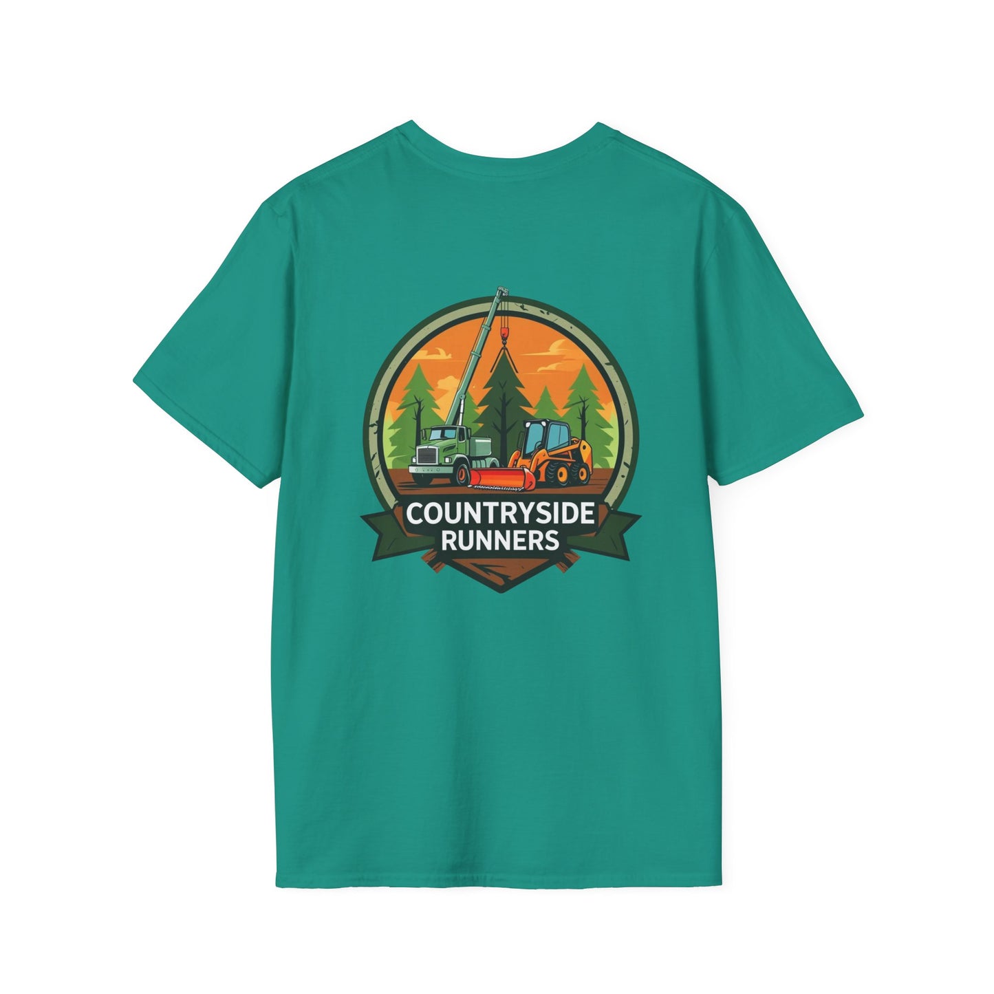 Countryside Runners Blue Collar line Heavy Duty Equipment T-Shirt | Outdoor Adventure Tee, Gift for Nature Lovers, Hiking Apparel, Casual Wear, Eco-Friendly Clothing