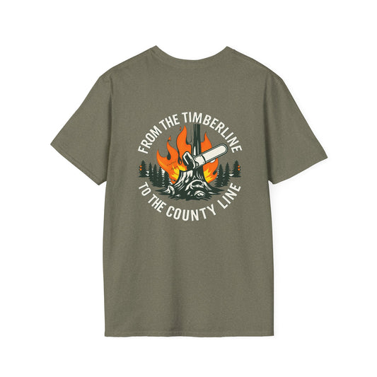 Timberline to countyline blue collar built Unisex T-Shirt - Blue Collar Countryside Runners Merch