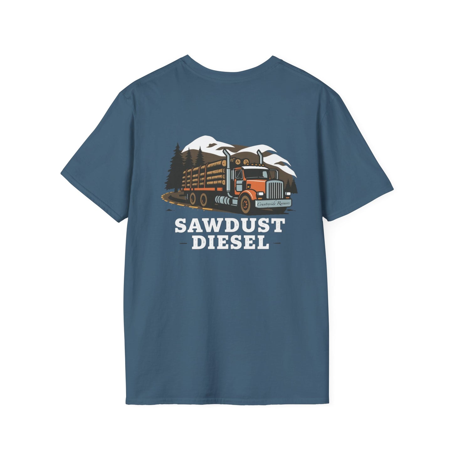 Sawdust Diesel blue collar built Unisex T-Shirt - Blue Collar Countryside Runners Merch