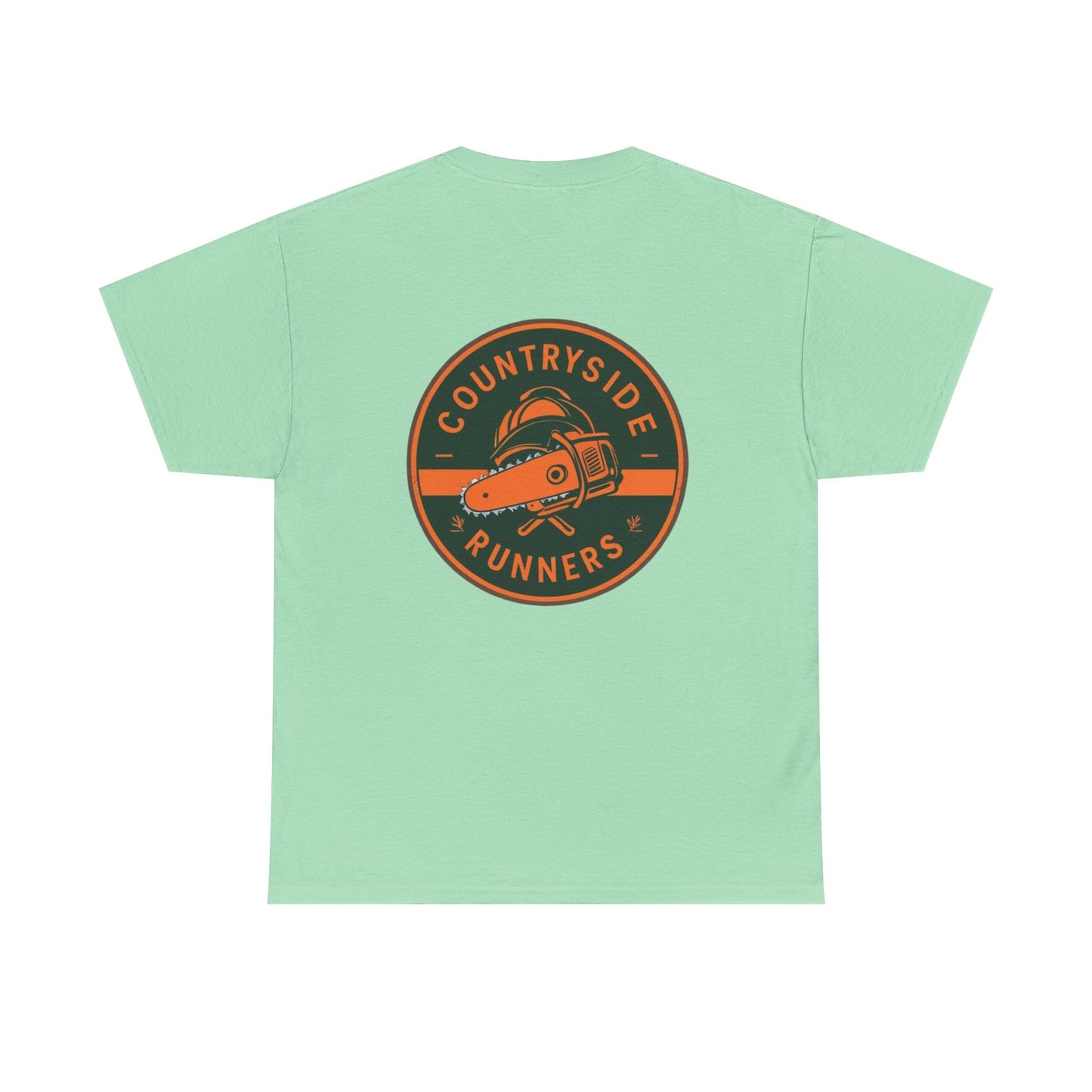Blue collar line- Countryside Runners Heavy Cotton Tee, Running Shirt, Unisex T-Shirt, Sports Apparel, Outdoor Activity Gear, Gift for Runners