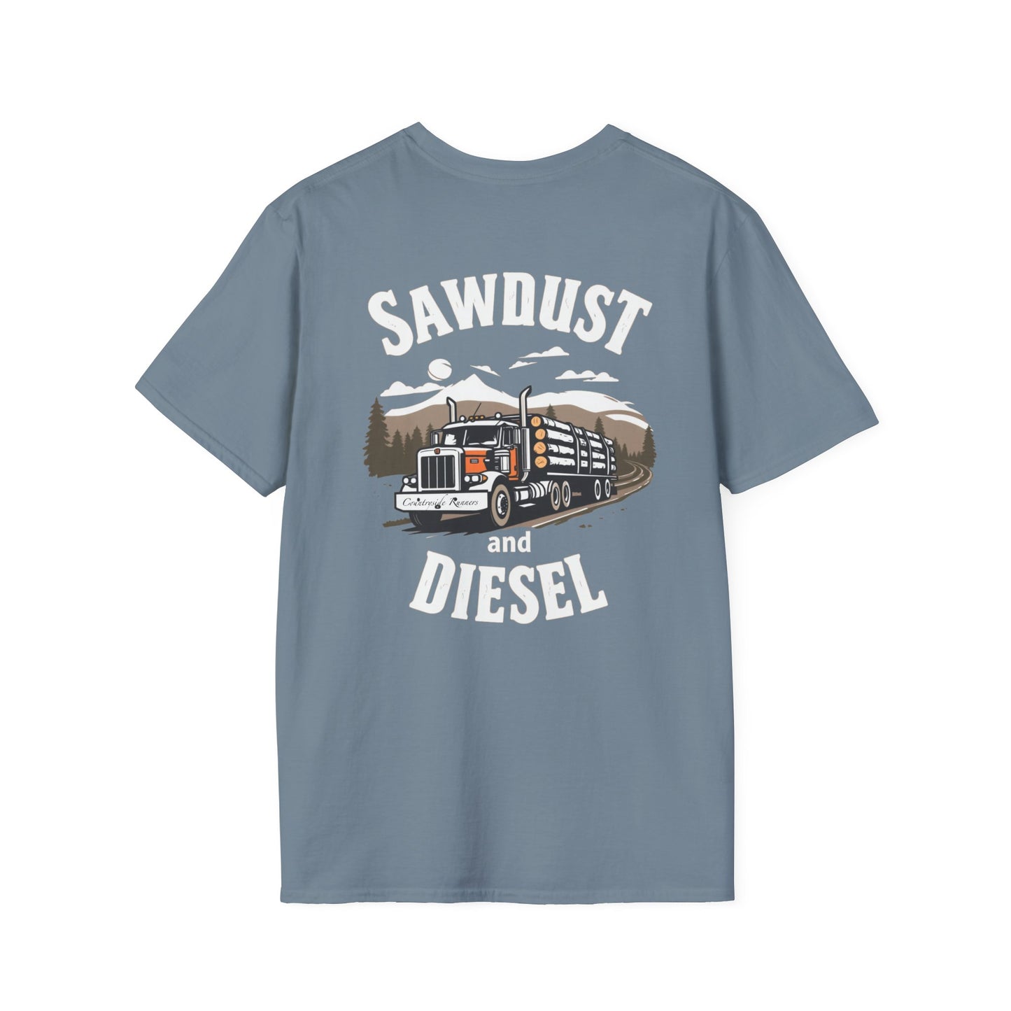 Sawdust and Diesel blue collar built T-Shirt
