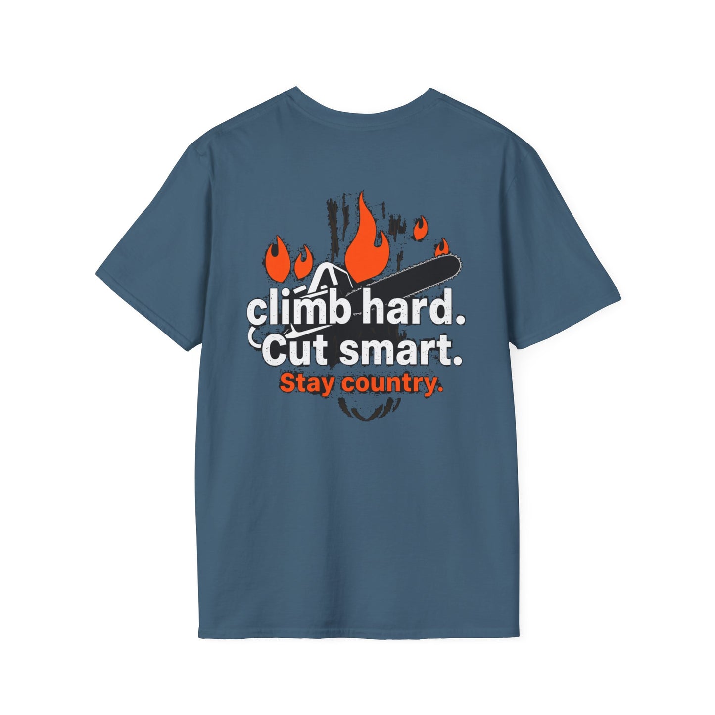 Climb hard cut smart blue collar built Unisex T-Shirt - Blue Collar Countryside Runners Merch