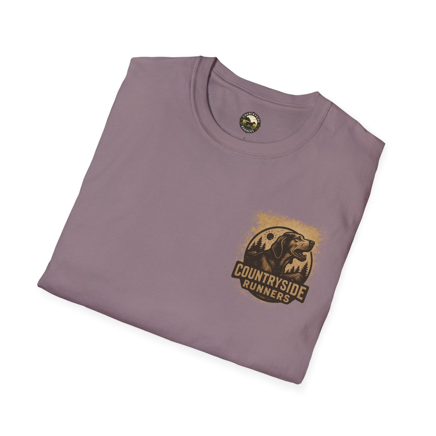 Countryside Runners Unisex Softstyle T-Shirt - Perfect for Dog Lovers, Runners, Outdoor Adventures, Gifts, Casual Wear