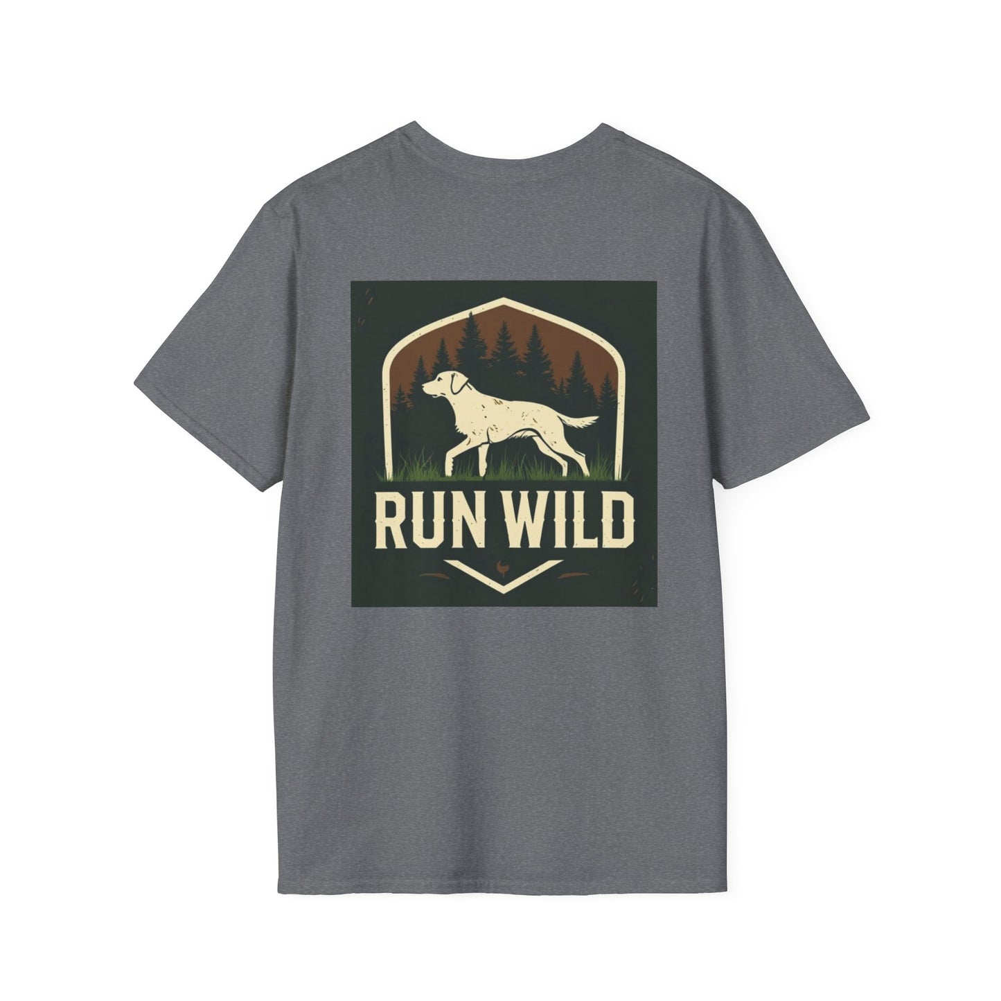 Unisex Softstyle T-Shirt featuring Outdoor Dog & Running Themes | Perfect Gift for Dog Lovers, Runners, Outdoor Enthusiasts, [...]