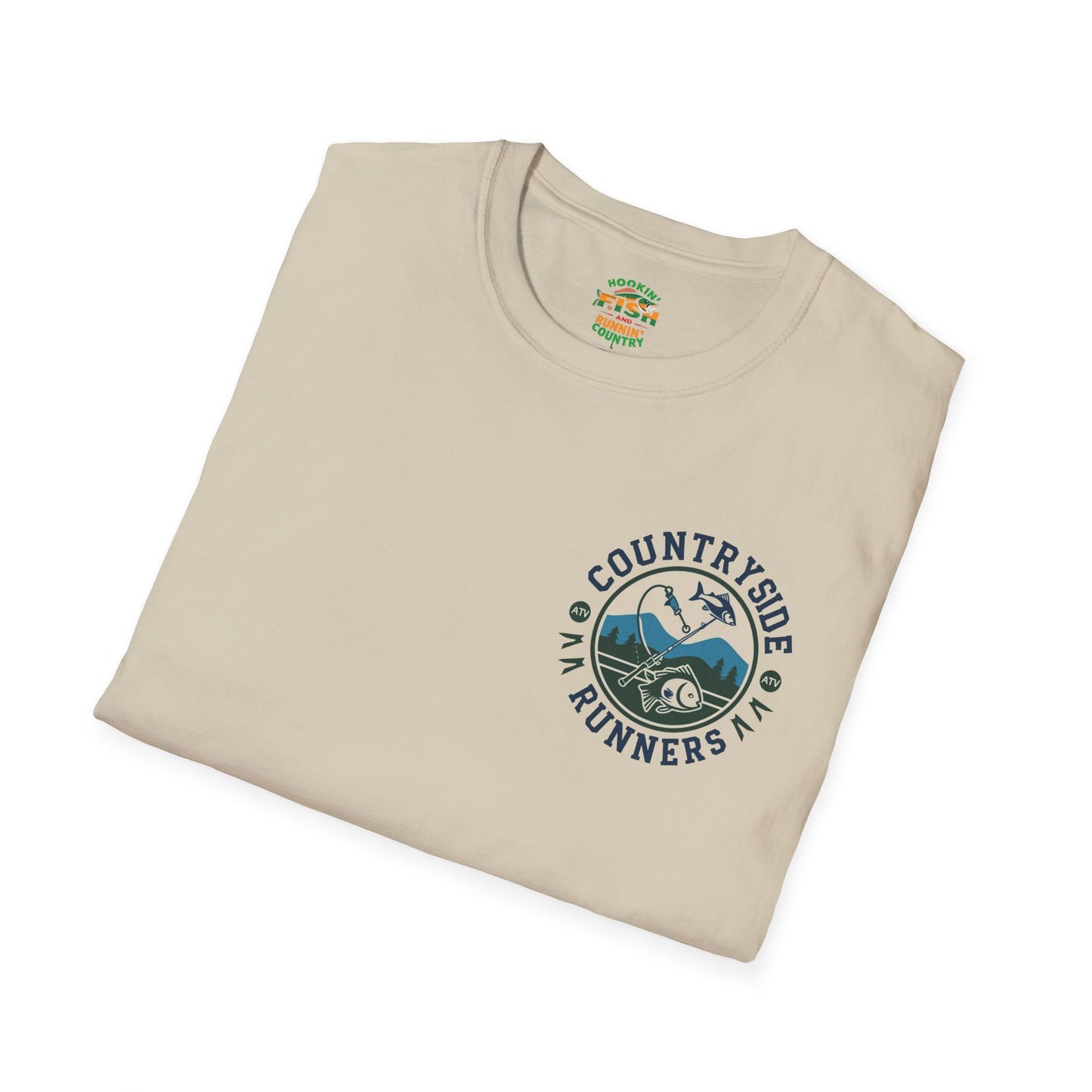 Hooked- Countryside Fishing T-Shirt rods and country