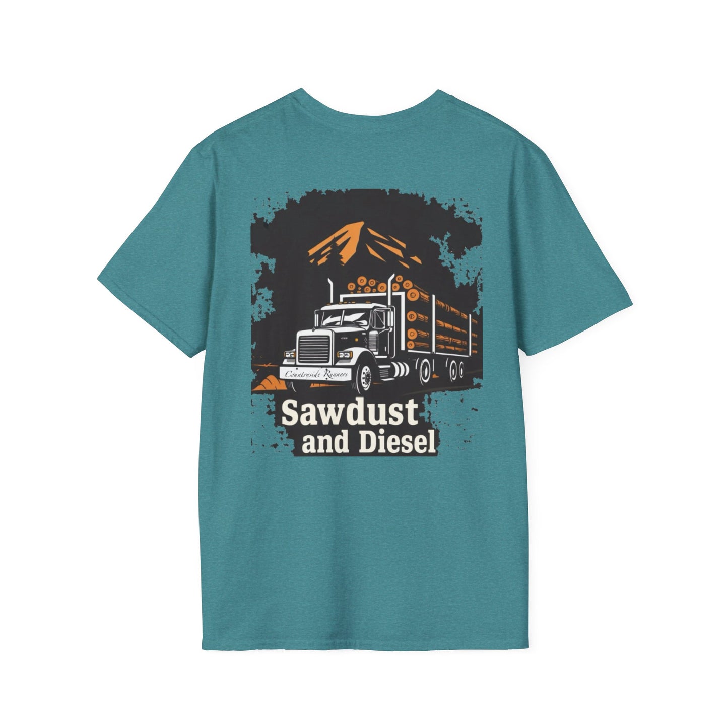 Sawdust and Diesel blue collar built T-Shirt