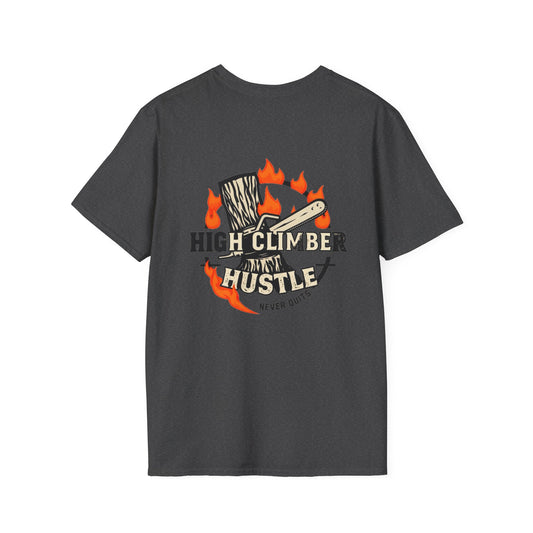 High climber hustle blue collar built Unisex T-Shirt - Blue Collar Countryside Runners Merch