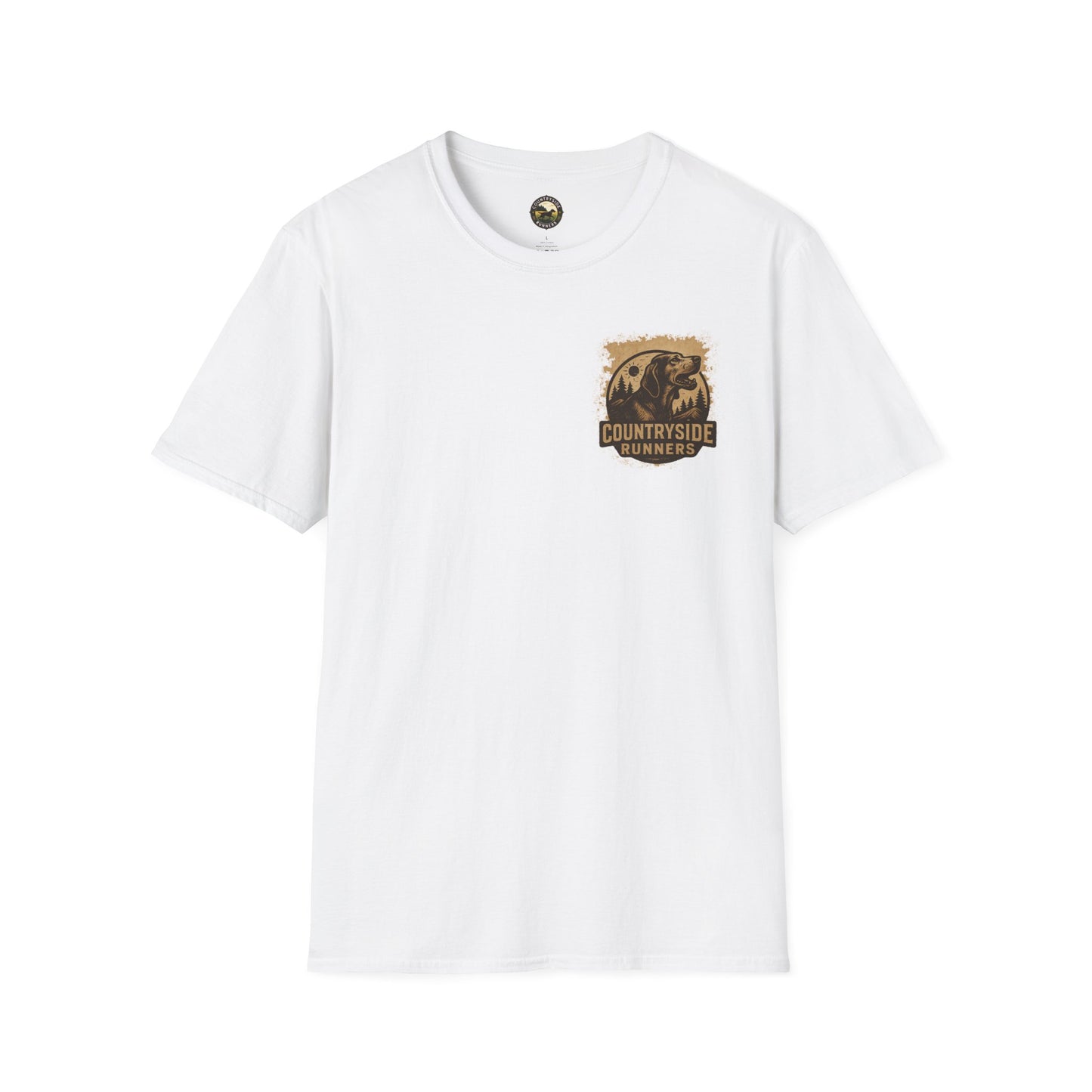 Countryside Runners Unisex Softstyle T-Shirt - Perfect for Dog Lovers, Runners, Outdoor Adventures, Gifts, Casual Wear