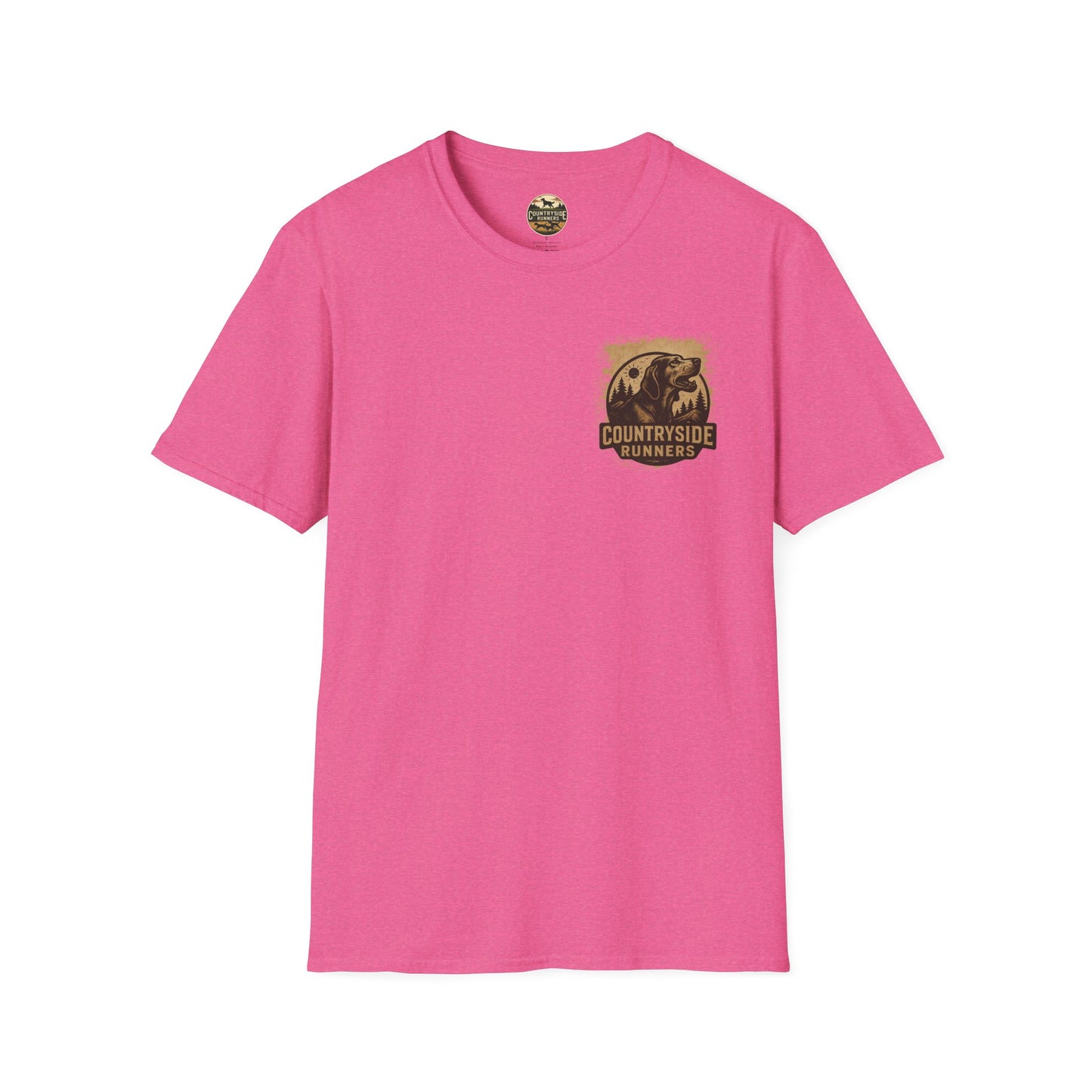 Countryside Runners T-Shirt | Unisex Graphic Tee for Dog Lovers | Nature Sports Shirt | Gift for Runners | Outdoor Adventure Apparel
