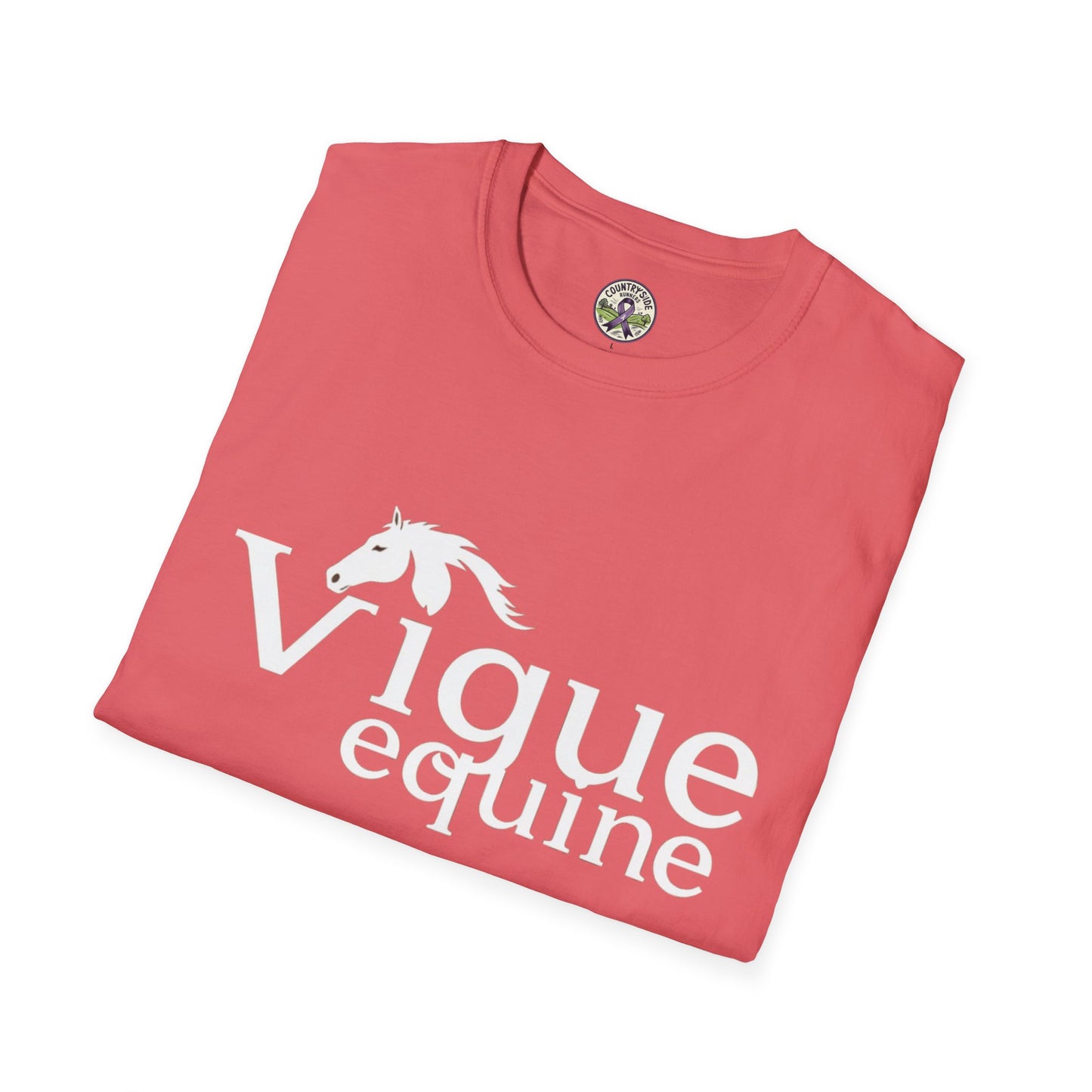 Alley Cat Vigue Equine LLC Merch for Countryside Runners- soft style t-shirt
