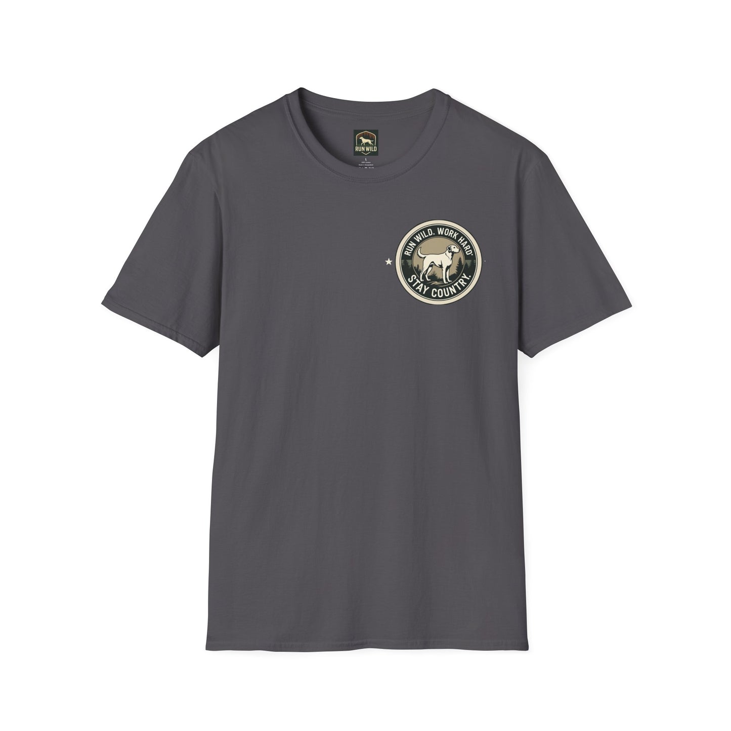Unisex Softstyle T-Shirt featuring Outdoor Dog & Running Themes | Perfect Gift for Dog Lovers, Runners, Outdoor Enthusiasts, [...]