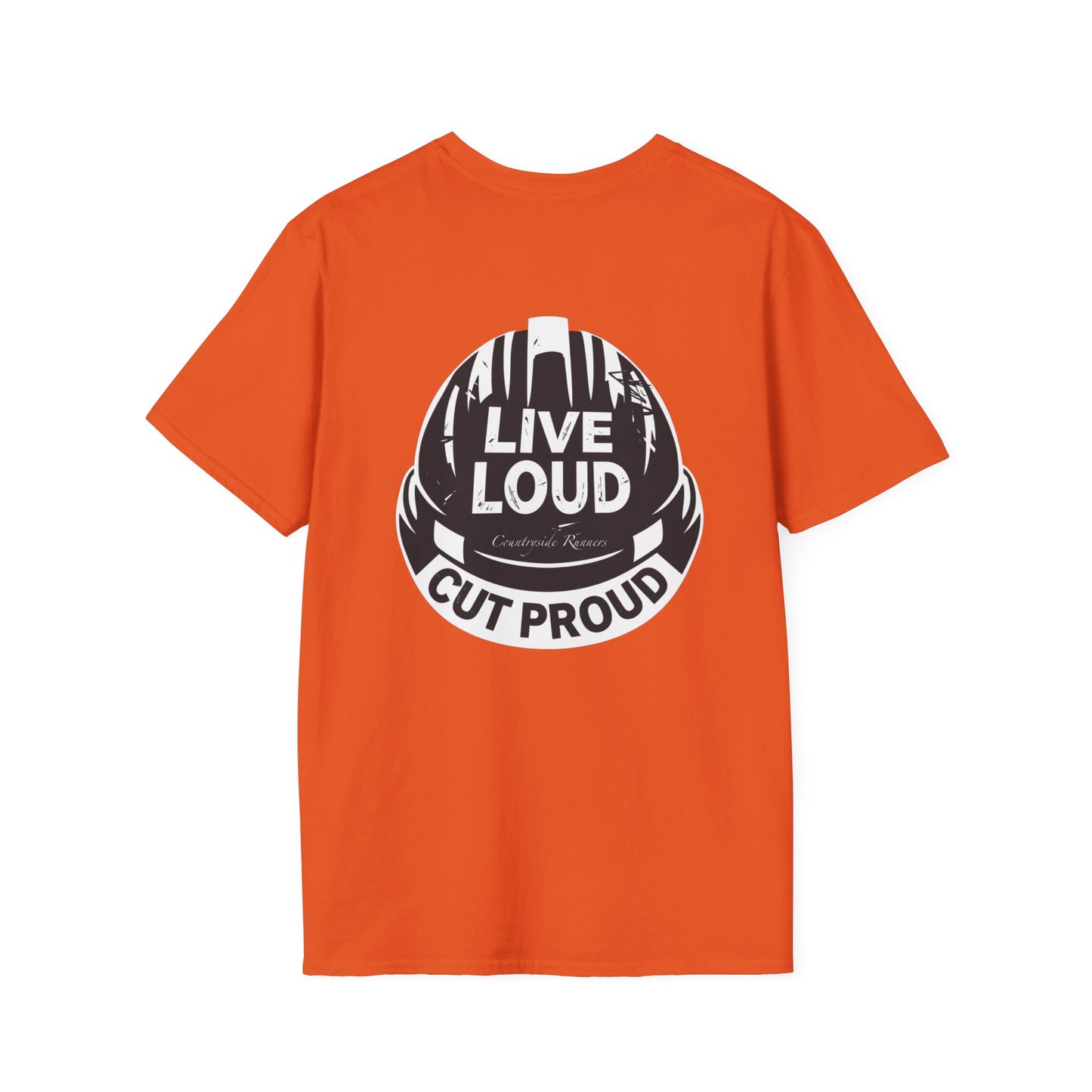 Blue Collar Built Unisex Softstyle T-Shirt - Live Loud Cut Proud Design