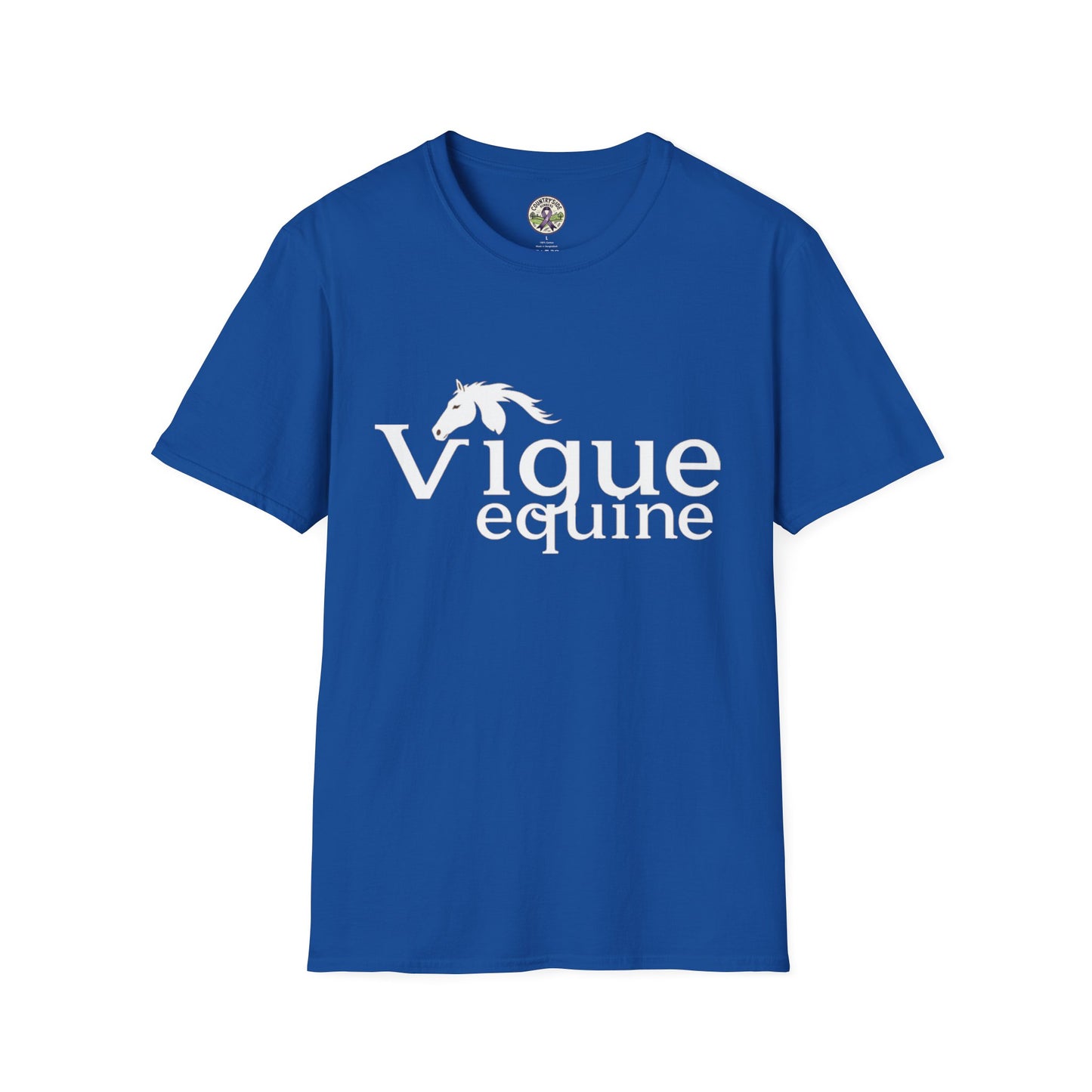 Alley Cat Vigue Equine LLC Merch for Countryside Runners- soft style t-shirt