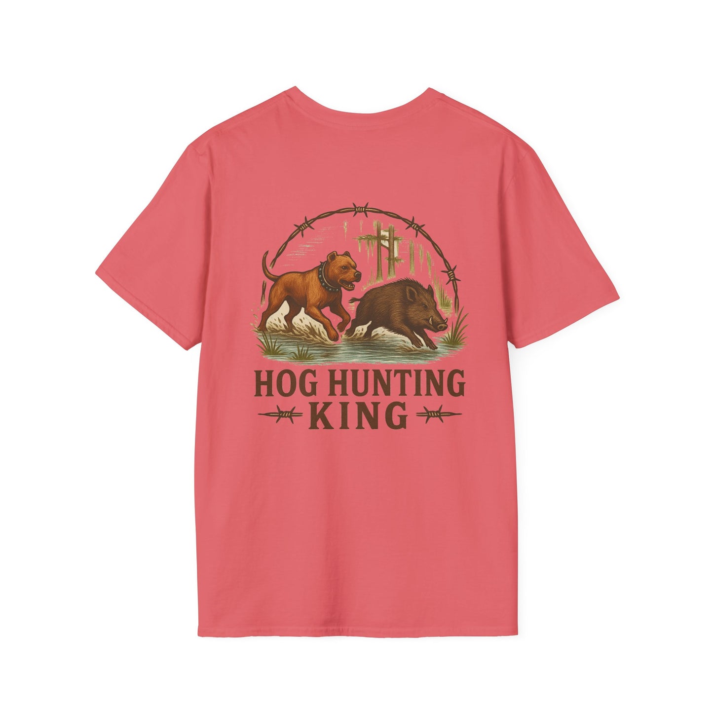 T-Shirt - Hog Hunting King Catch Dog Love
