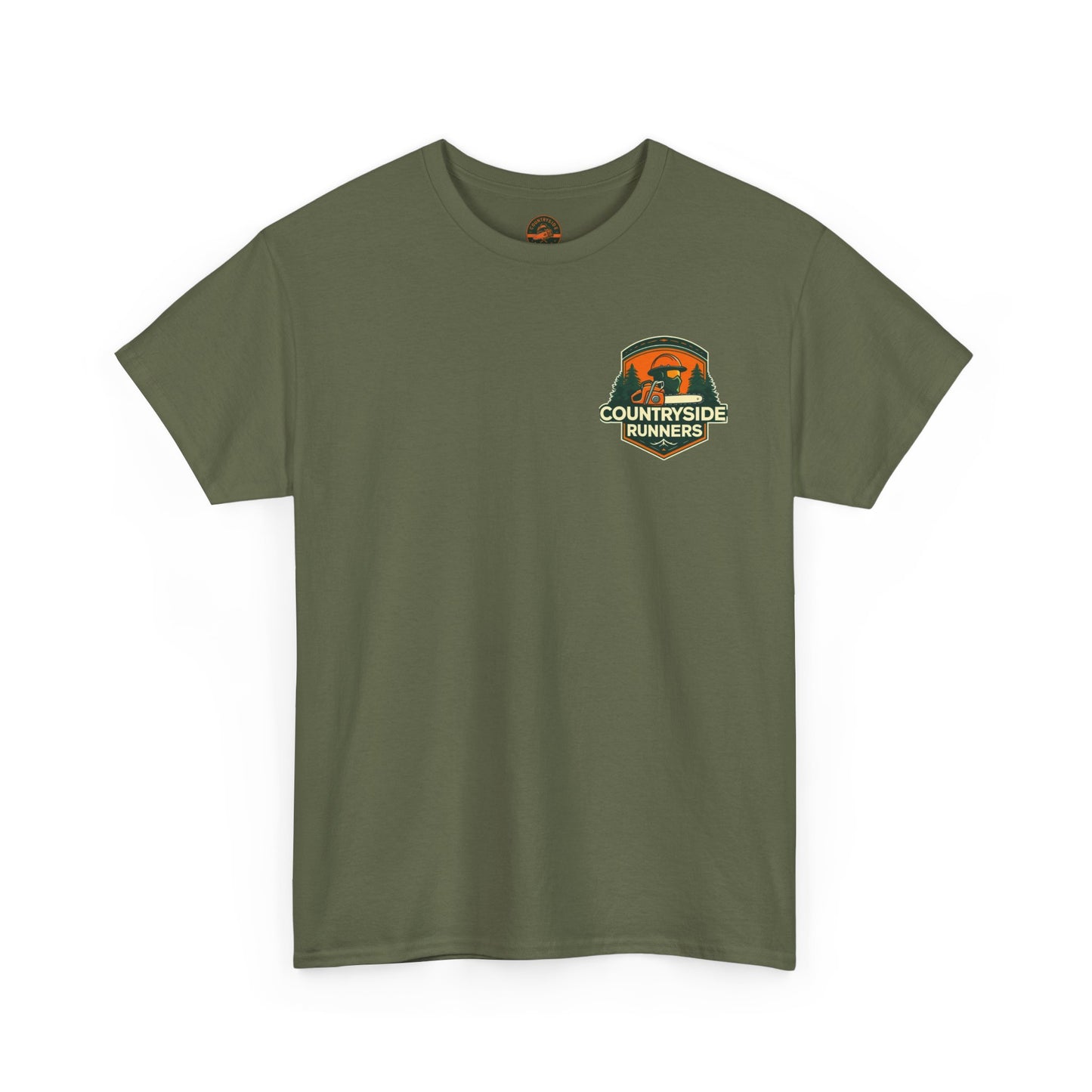 Blue collar line- Countryside Runners Heavy Cotton Tee, Running Shirt, Unisex T-Shirt, Sports Apparel, Outdoor Activity Gear, Gift for Runners