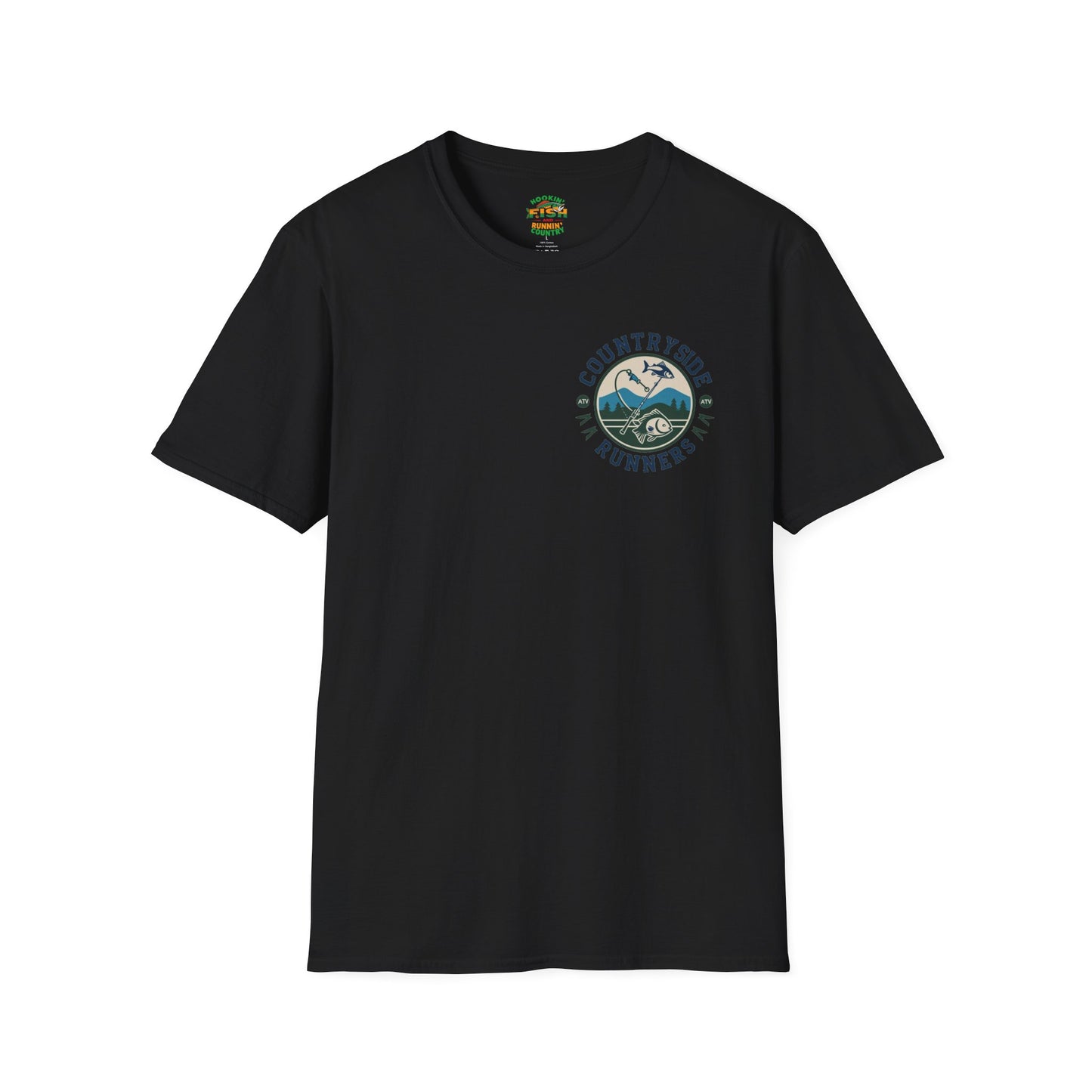 Hooked- Countryside Fishing T-Shirt rods and country