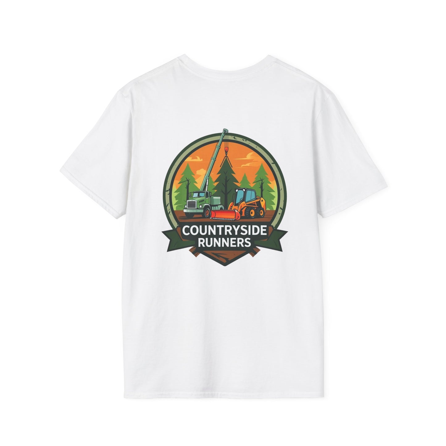 Countryside Runners Blue Collar line Heavy Duty Equipment T-Shirt | Outdoor Adventure Tee, Gift for Nature Lovers, Hiking Apparel, Casual Wear, Eco-Friendly Clothing