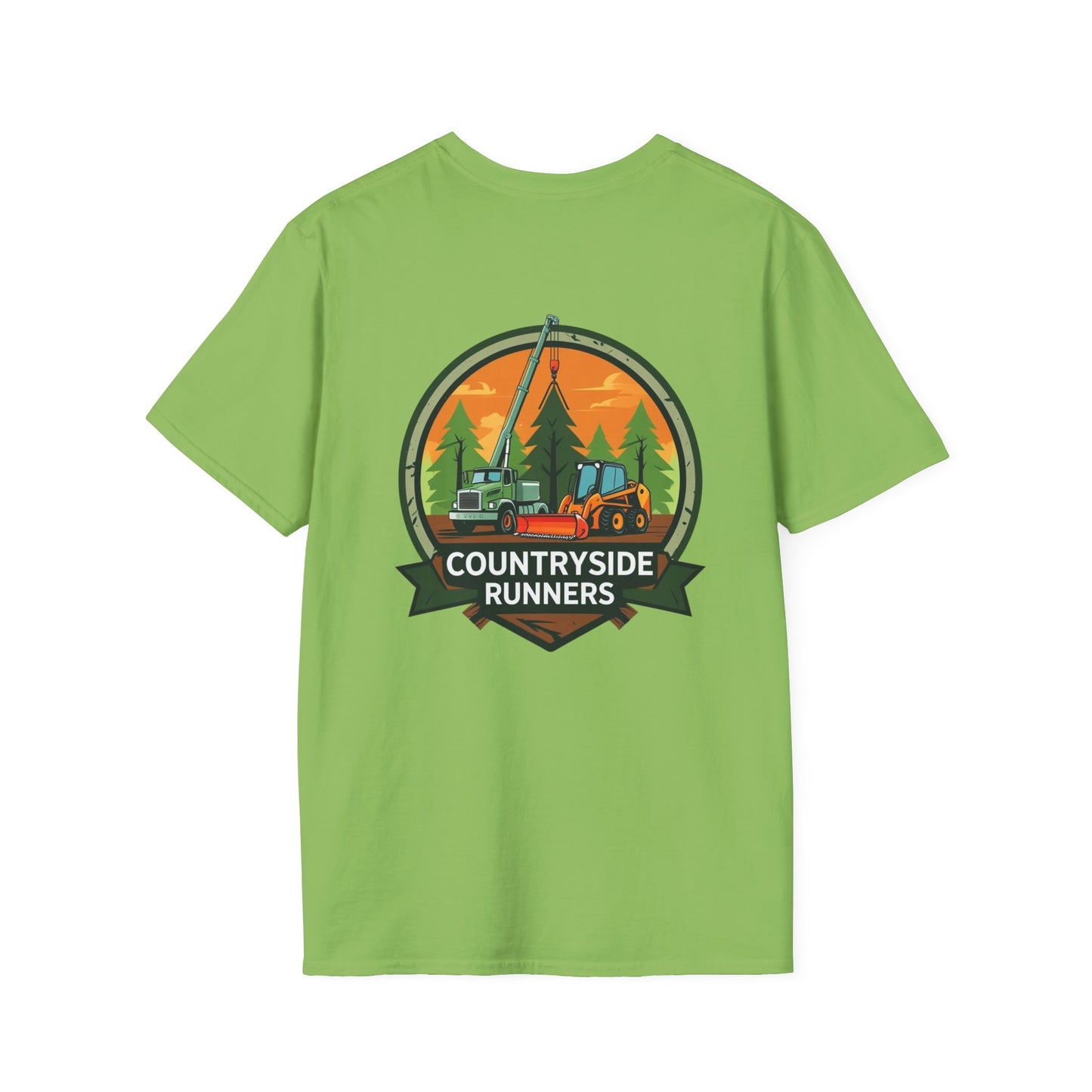 Countryside Runners Blue Collar line Heavy Duty Equipment T-Shirt | Outdoor Adventure Tee, Gift for Nature Lovers, Hiking Apparel, Casual Wear, Eco-Friendly Clothing