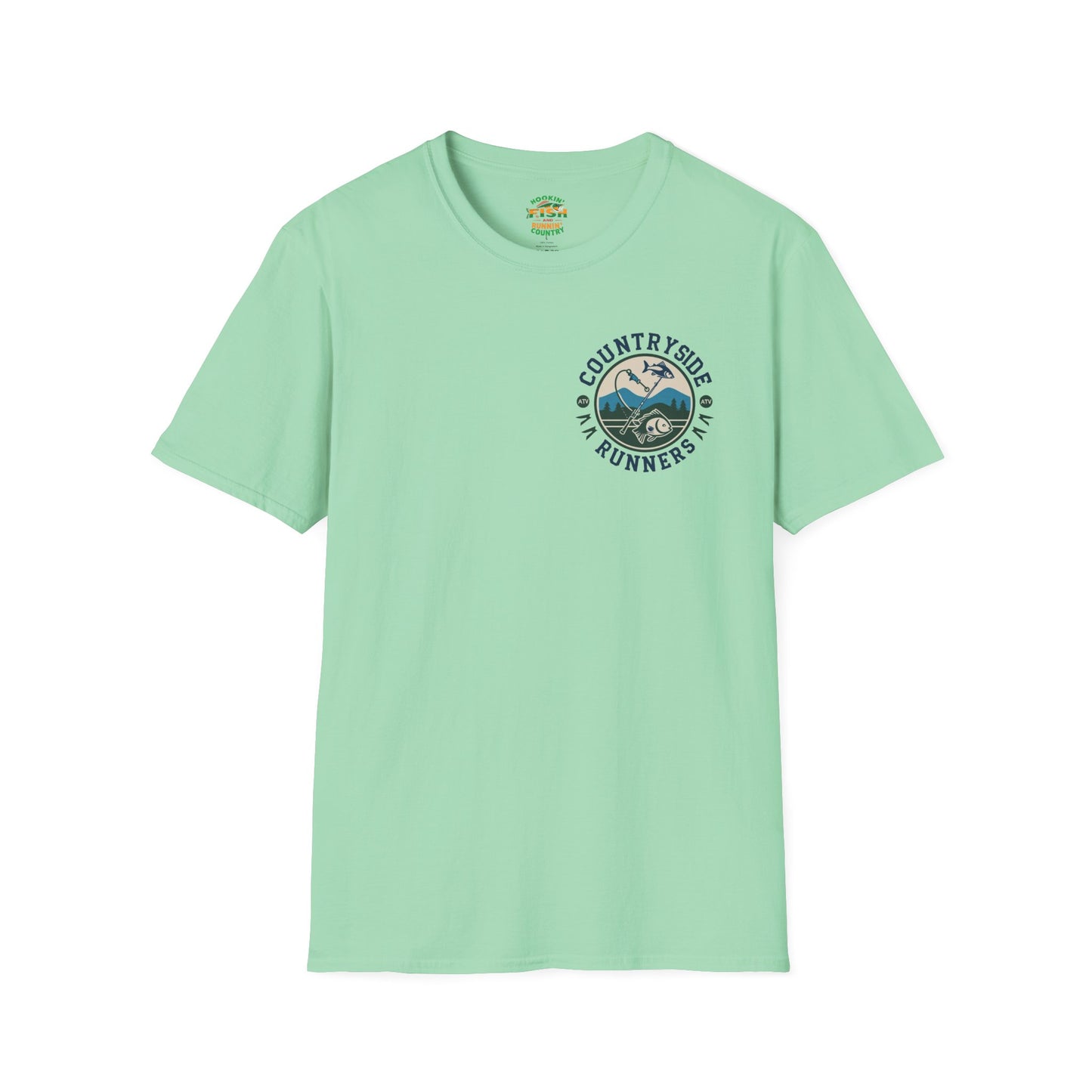 Hooked- Countryside Fishing T-Shirt rods and country