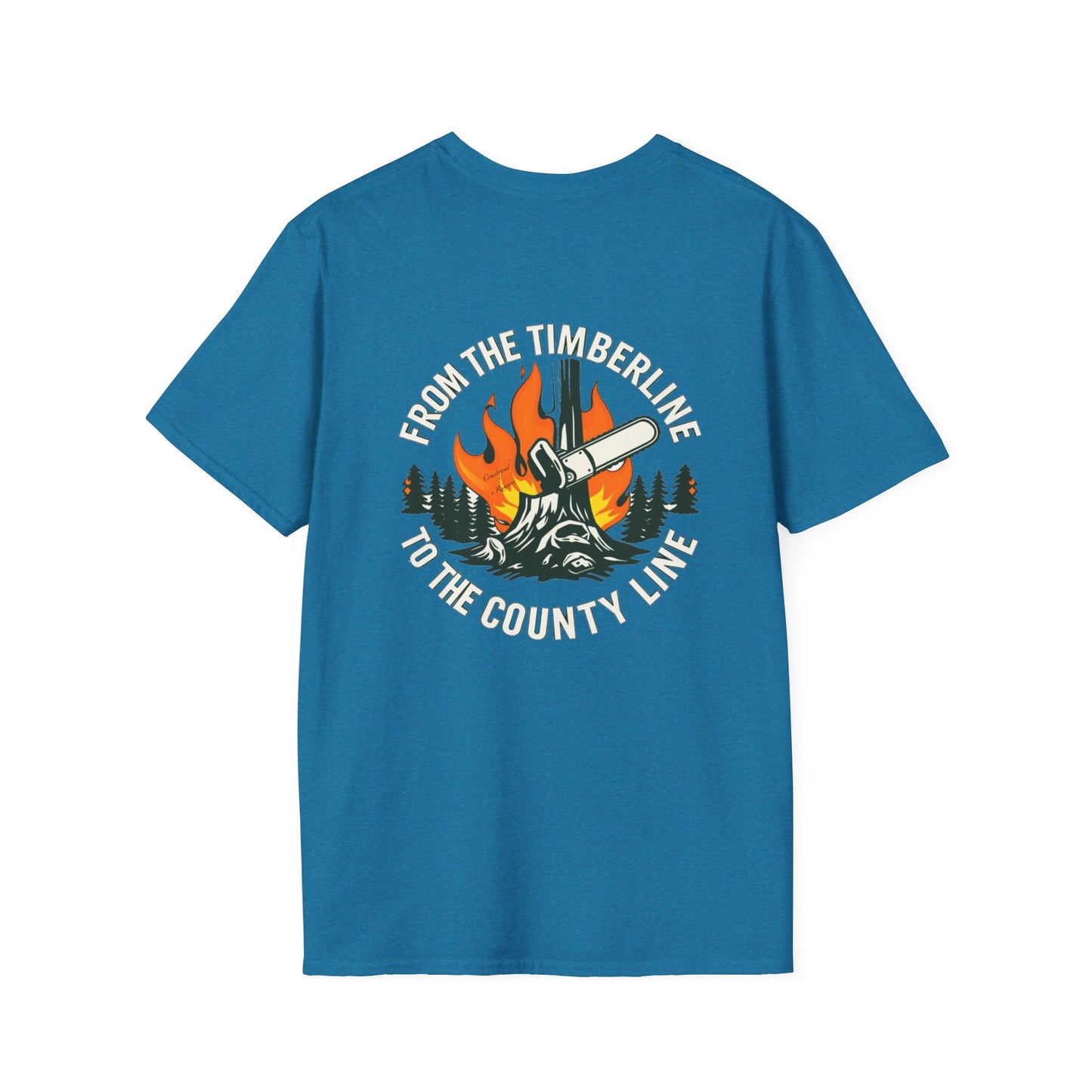 Timberline to countyline blue collar built Unisex T-Shirt - Blue Collar Countryside Runners Merch