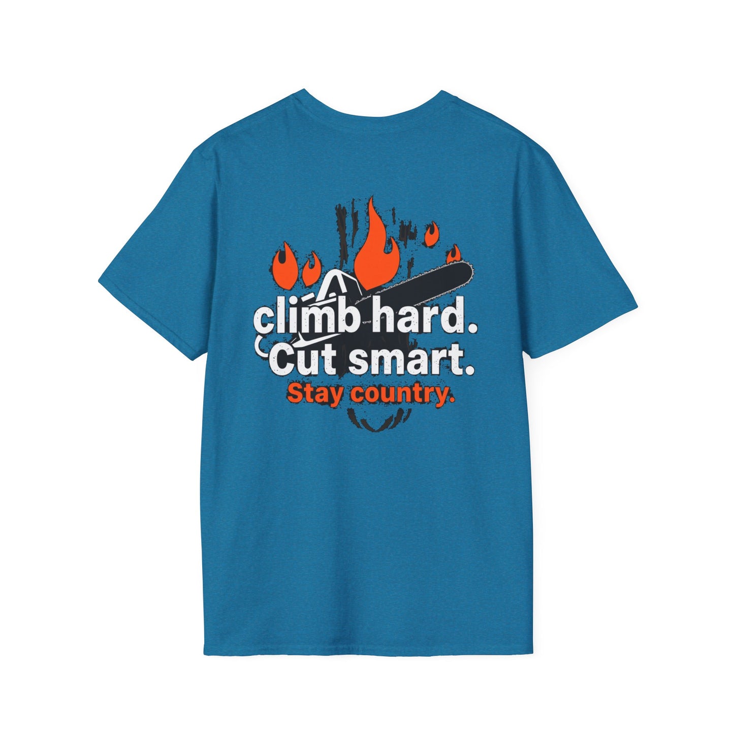 Climb hard cut smart blue collar built Unisex T-Shirt - Blue Collar Countryside Runners Merch