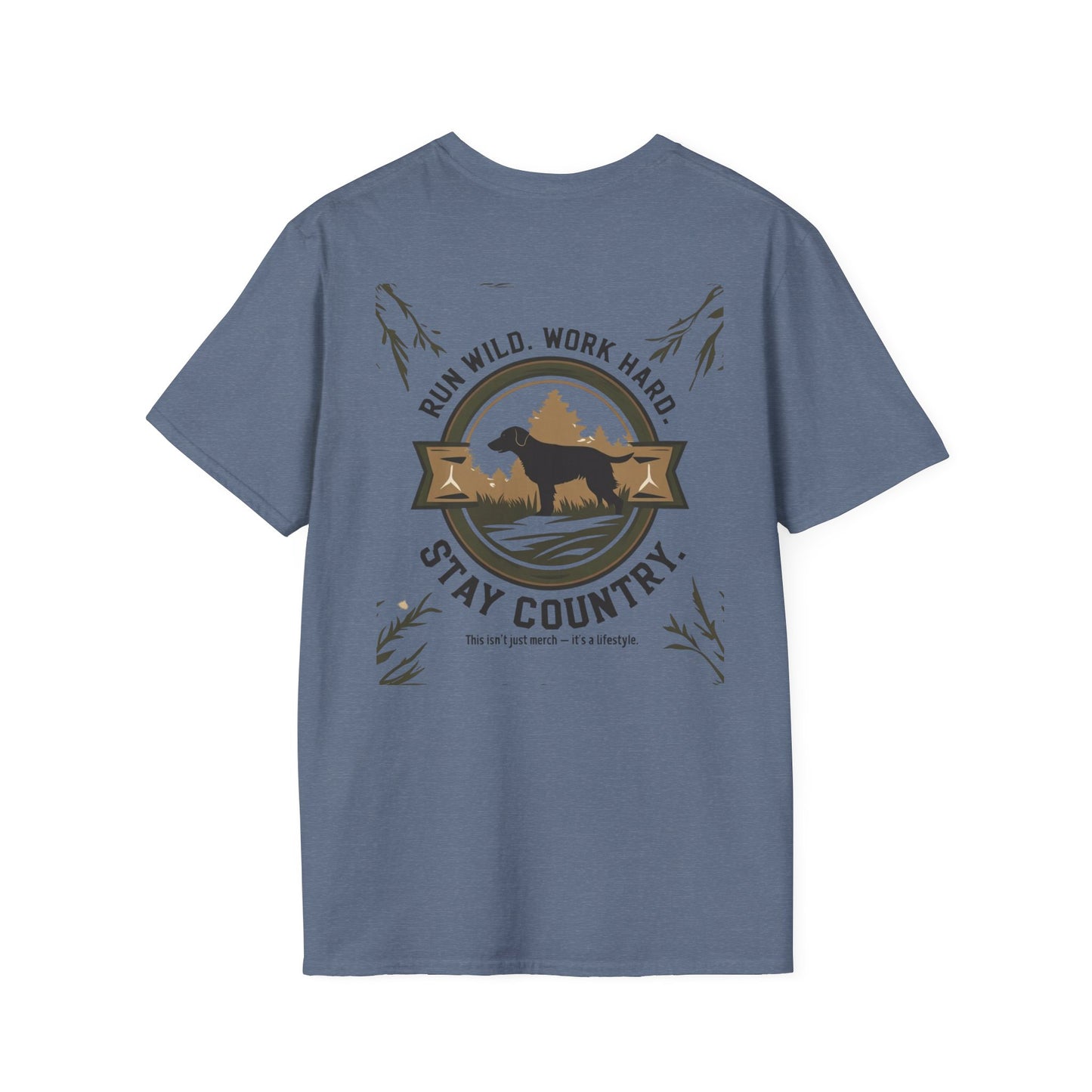 Countryside Runners T-Shirt, Rustic Outdoor Apparel, Gift for Dog Lovers, Hiking Shirt, Country Life Fashion