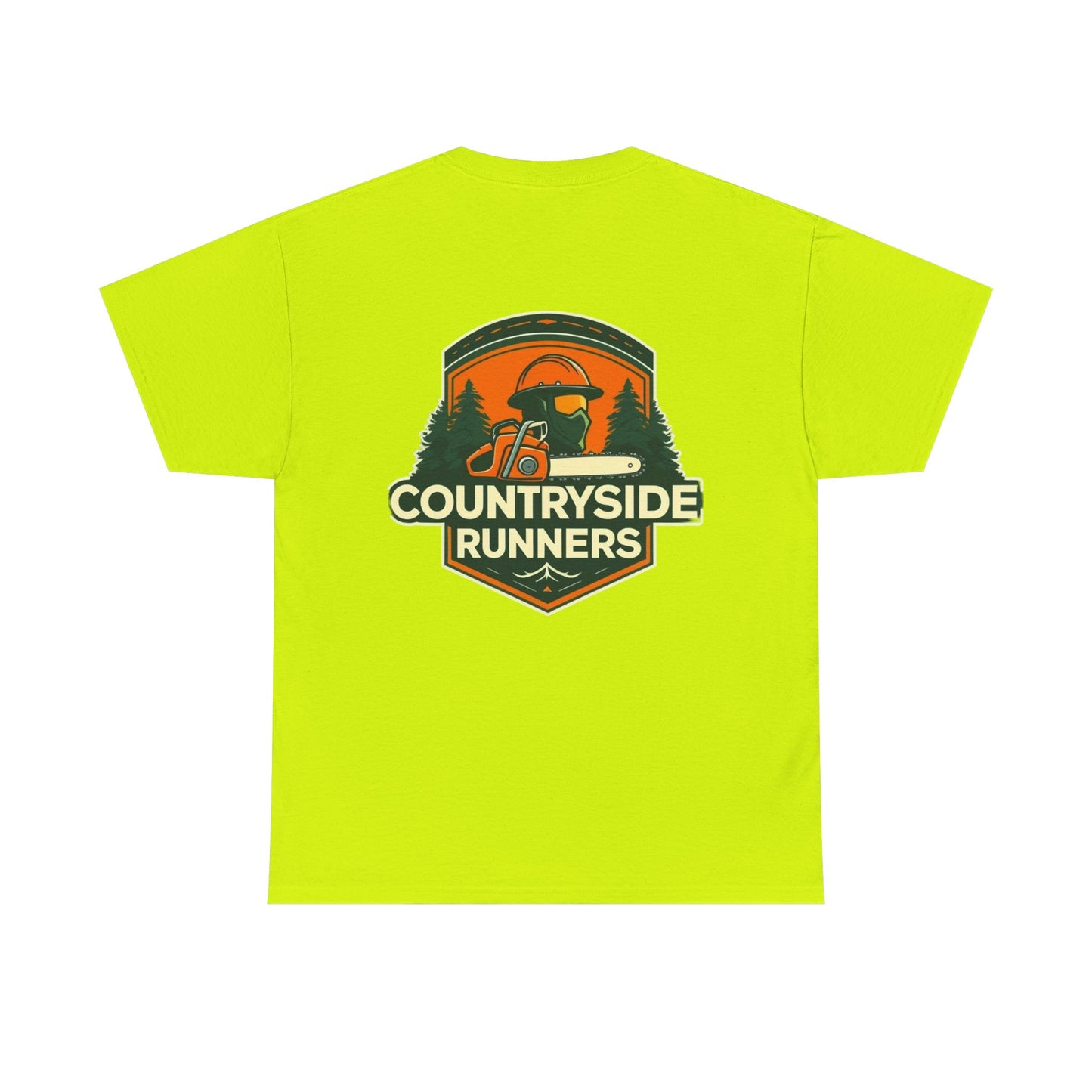 Blue collar line- Countryside Runners Unisex Heavy Cotton Tee, Casual Outdoor Shirt, Gift for Runners, Nature Lover Apparel, Unisex Tee for Adventures