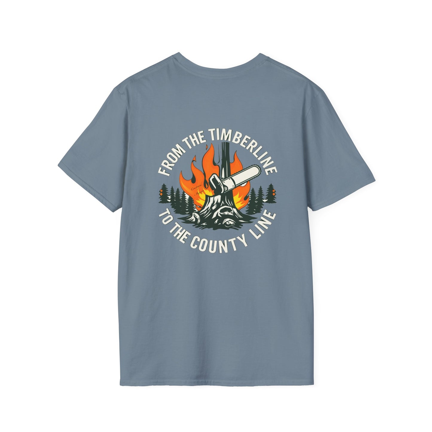 Timberline to countyline blue collar built Unisex T-Shirt - Blue Collar Countryside Runners Merch