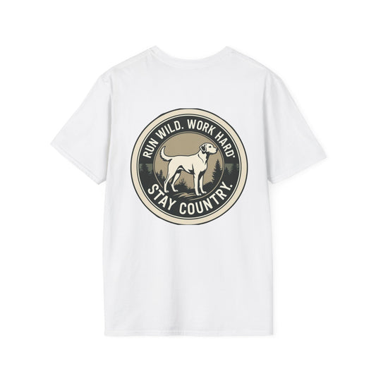 Countryside Runners Unisex Softstyle T-Shirt | Outdoor Adventure Tee, Nature Lover Shirt, Gift for Dog Owners, Running Apparel, Casual Wear