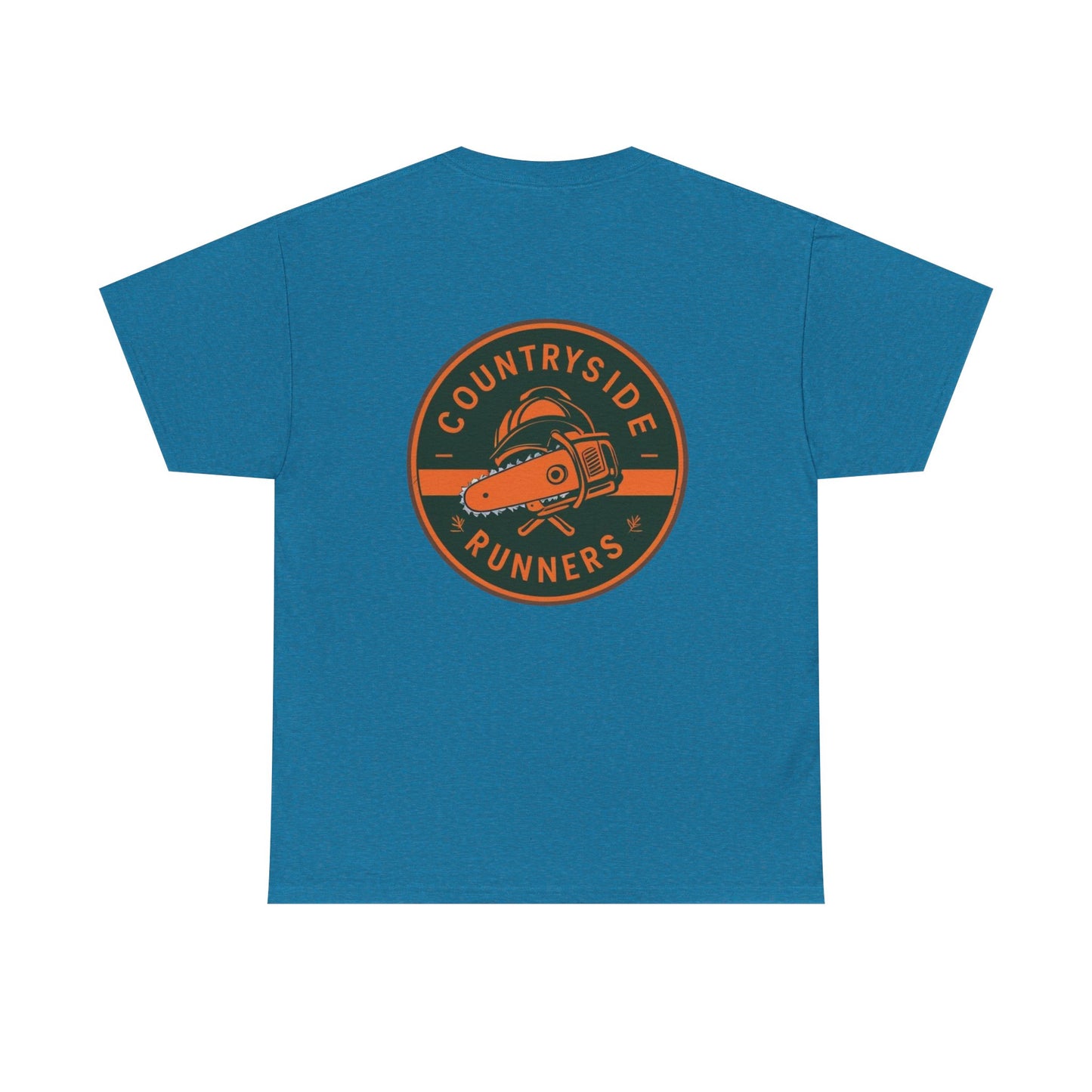 Blue collar line- Countryside Runners Heavy Cotton Tee, Running Shirt, Unisex T-Shirt, Sports Apparel, Outdoor Activity Gear, Gift for Runners