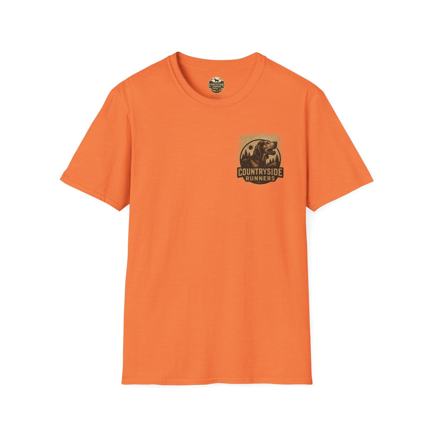 Countryside Runners T-Shirt | Unisex Graphic Tee for Dog Lovers | Nature Sports Shirt | Gift for Runners | Outdoor Adventure Apparel