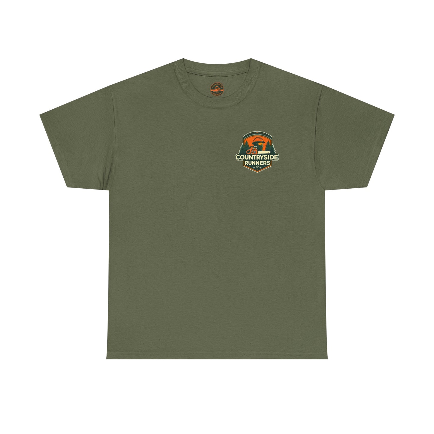 Blue collar line- Countryside Runners Heavy Cotton Tee, Running Shirt, Unisex T-Shirt, Sports Apparel, Outdoor Activity Gear, Gift for Runners