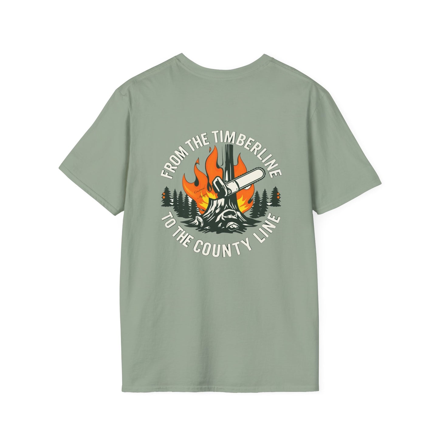 Timberline to countyline blue collar built Unisex T-Shirt - Blue Collar Countryside Runners Merch