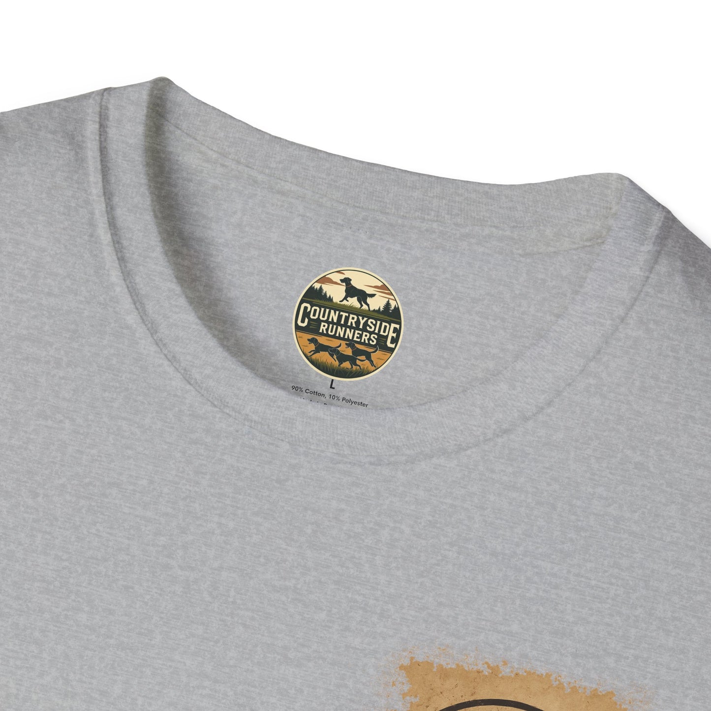Countryside Runners T-Shirt | Unisex Graphic Tee for Dog Lovers | Nature Sports Shirt | Gift for Runners | Outdoor Adventure Apparel