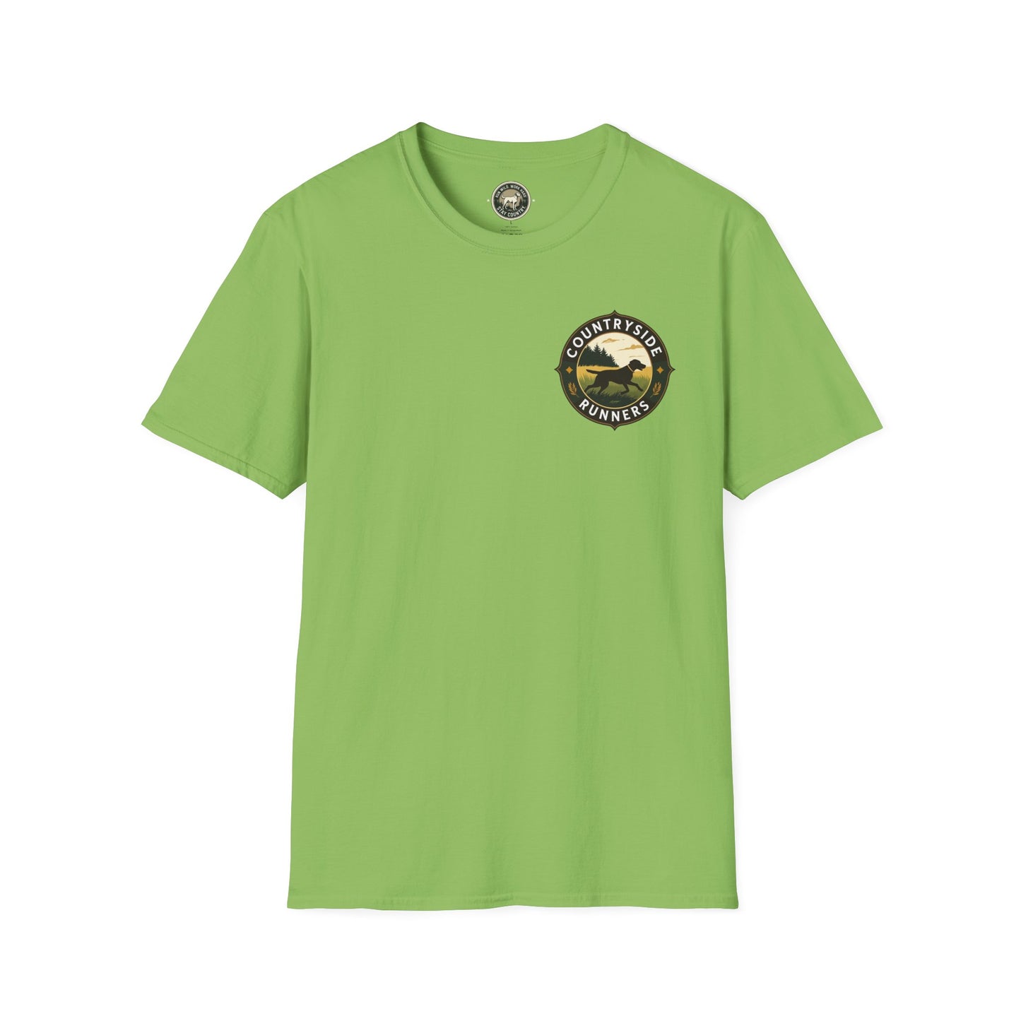 Countryside Runners Unisex Softstyle T-Shirt | Outdoor Adventure Tee, Nature Lover Shirt, Gift for Dog Owners, Running Apparel, Casual Wear