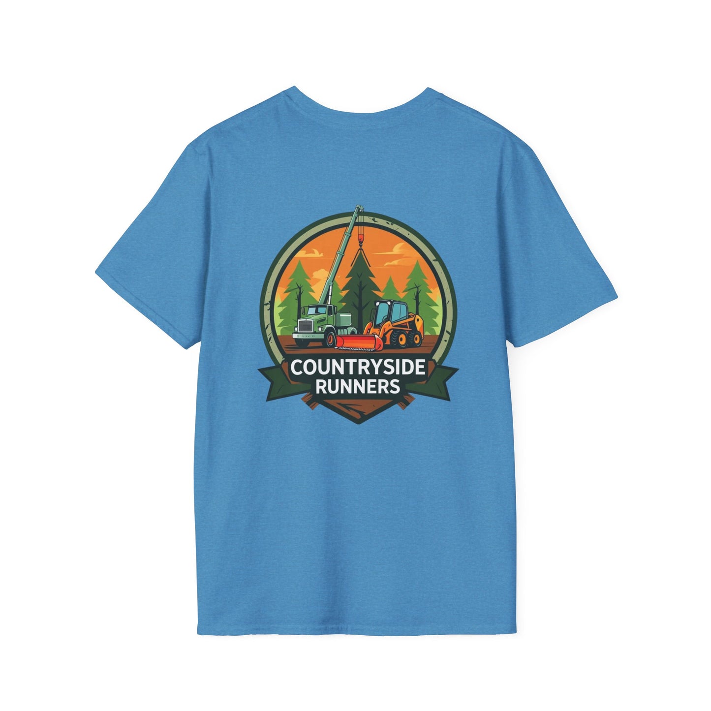 Countryside Runners Blue Collar line Heavy Duty Equipment T-Shirt | Outdoor Adventure Tee, Gift for Nature Lovers, Hiking Apparel, Casual Wear, Eco-Friendly Clothing
