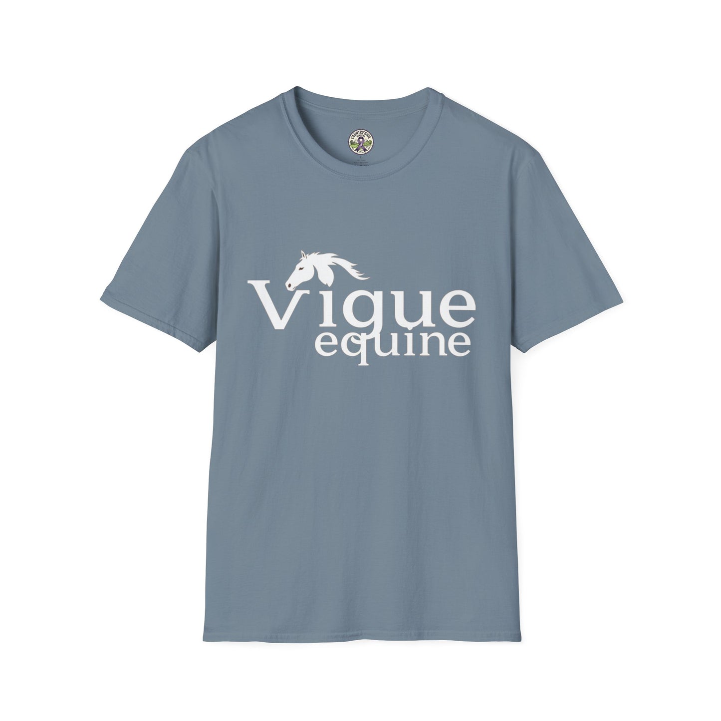 Alley Cat Vigue Equine LLC Merch for Countryside Runners- soft style t-shirt