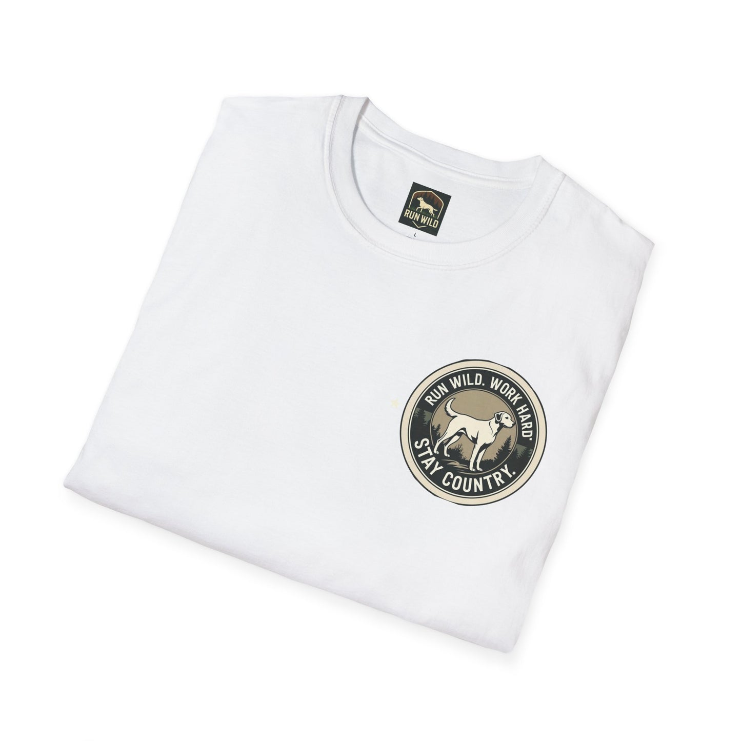 Unisex Softstyle T-Shirt featuring Outdoor Dog & Running Themes | Perfect Gift for Dog Lovers, Runners, Outdoor Enthusiasts, [...]