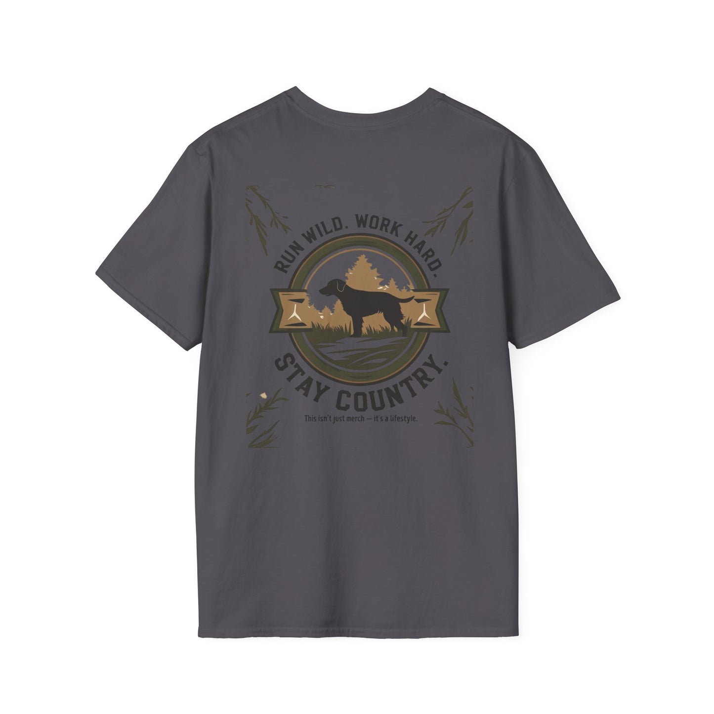 Countryside Runners T-Shirt, Rustic Outdoor Apparel, Gift for Dog Lovers, Hiking Shirt, Country Life Fashion