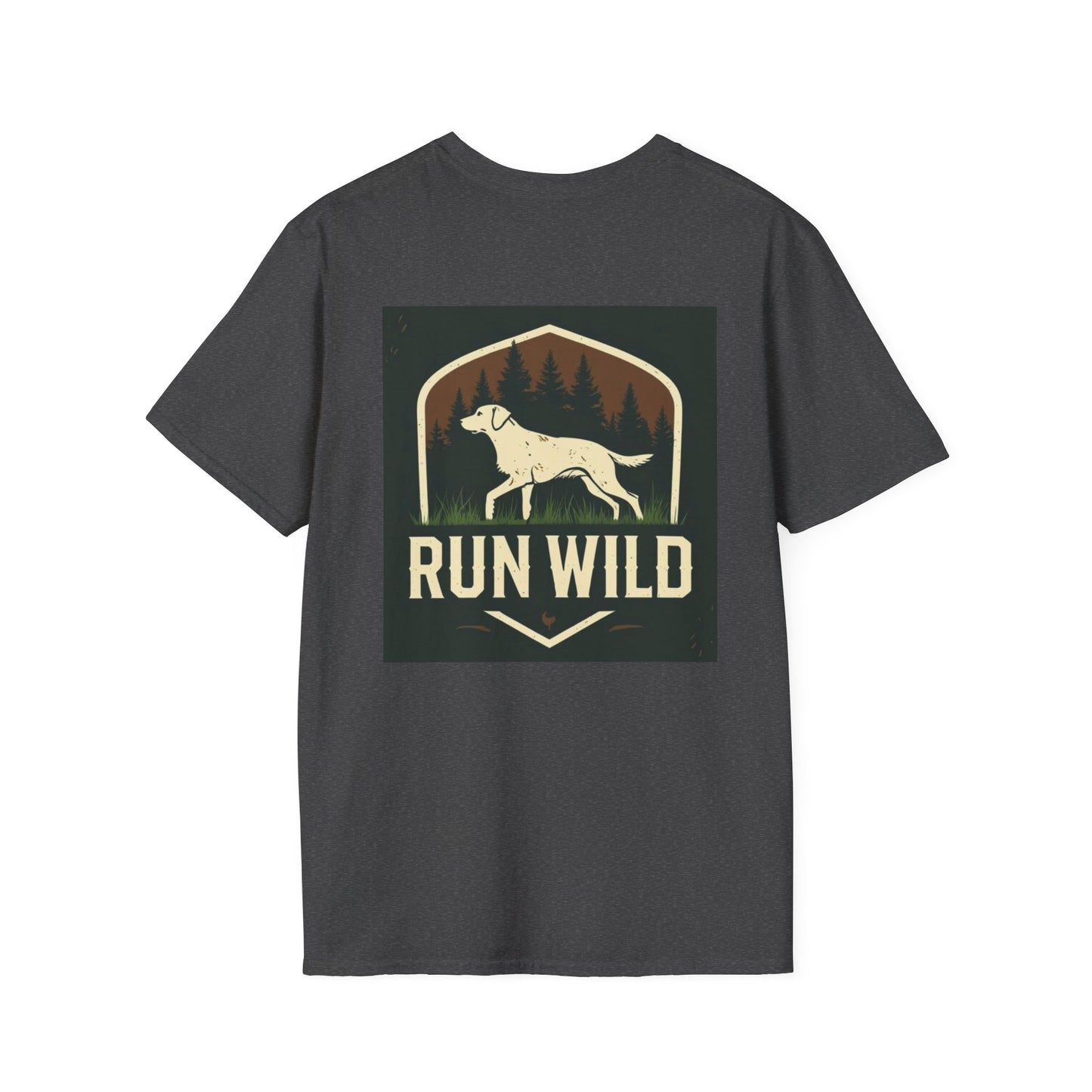 Unisex Softstyle T-Shirt featuring Outdoor Dog & Running Themes | Perfect Gift for Dog Lovers, Runners, Outdoor Enthusiasts, [...]