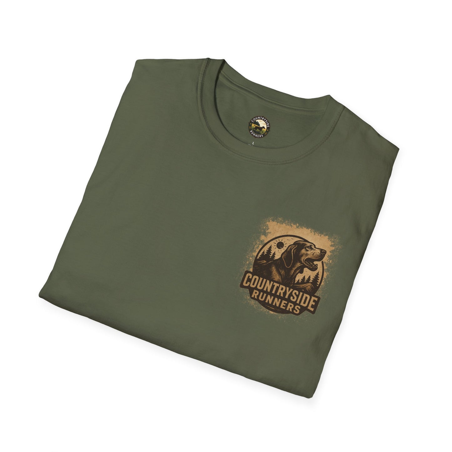 Countryside Runners Unisex Softstyle T-Shirt - Perfect for Dog Lovers, Runners, Outdoor Adventures, Gifts, Casual Wear