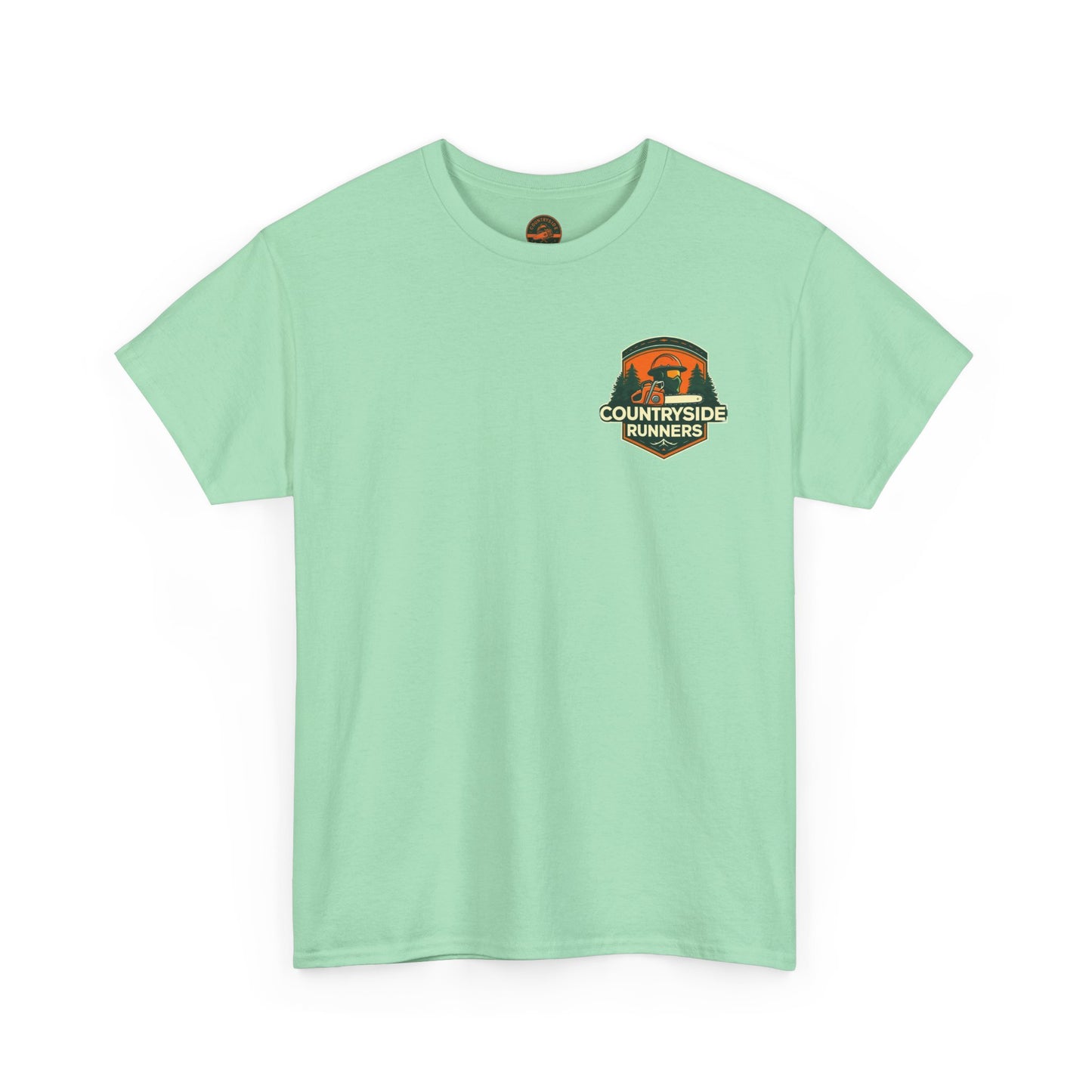 Blue collar line- Countryside Runners Heavy Cotton Tee, Running Shirt, Unisex T-Shirt, Sports Apparel, Outdoor Activity Gear, Gift for Runners