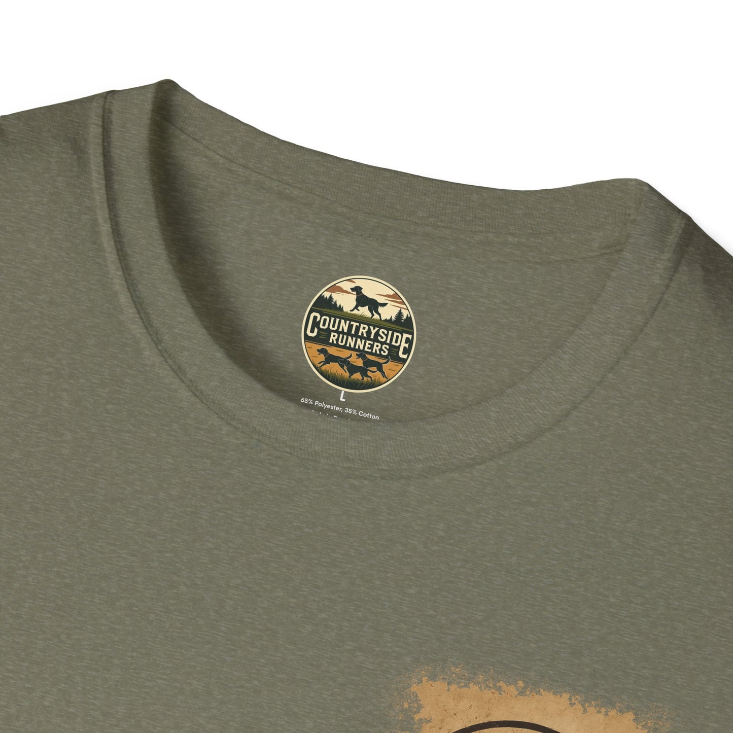 Countryside Runners T-Shirt | Unisex Graphic Tee for Dog Lovers | Nature Sports Shirt | Gift for Runners | Outdoor Adventure Apparel