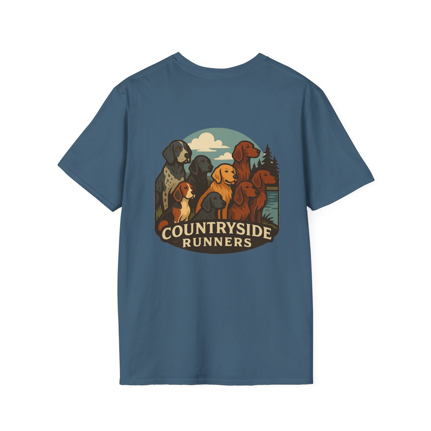 Dog Runners T-Shirt, Perfect Gift for Hunters, Outdoor Enthusiasts, Casual Wear, Wildlife Lovers, Adventure Apparel