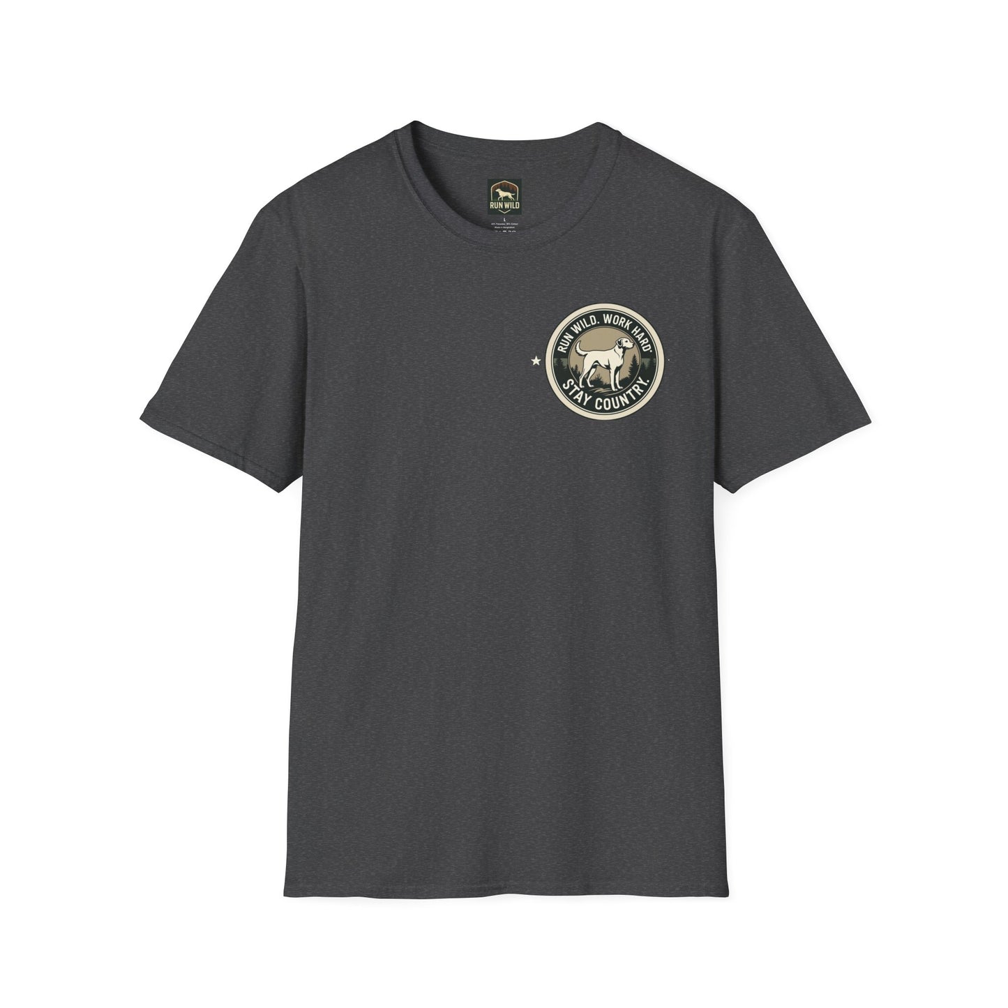 Unisex Softstyle T-Shirt featuring Outdoor Dog & Running Themes | Perfect Gift for Dog Lovers, Runners, Outdoor Enthusiasts, [...]