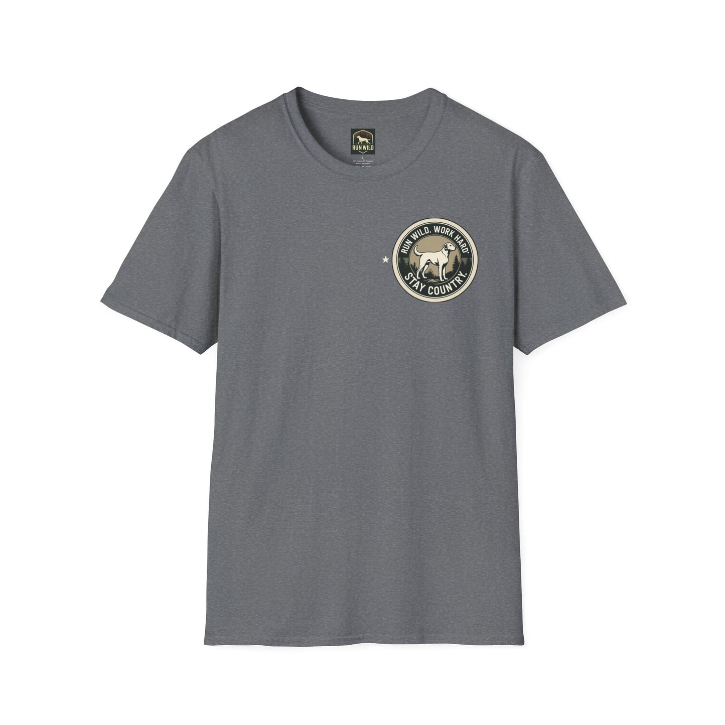 Unisex Softstyle T-Shirt featuring Outdoor Dog & Running Themes | Perfect Gift for Dog Lovers, Runners, Outdoor Enthusiasts, [...]