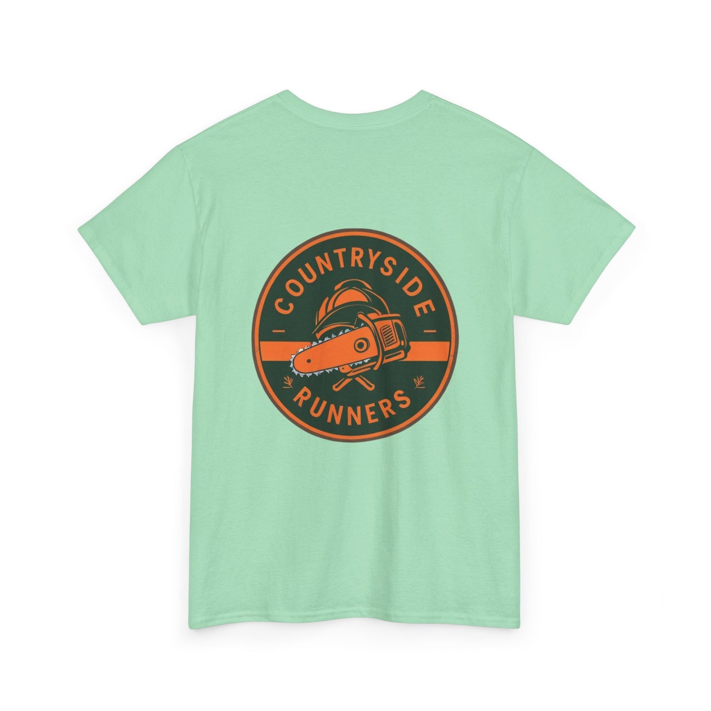 Blue collar line- Countryside Runners Heavy Cotton Tee, Running Shirt, Unisex T-Shirt, Sports Apparel, Outdoor Activity Gear, Gift for Runners