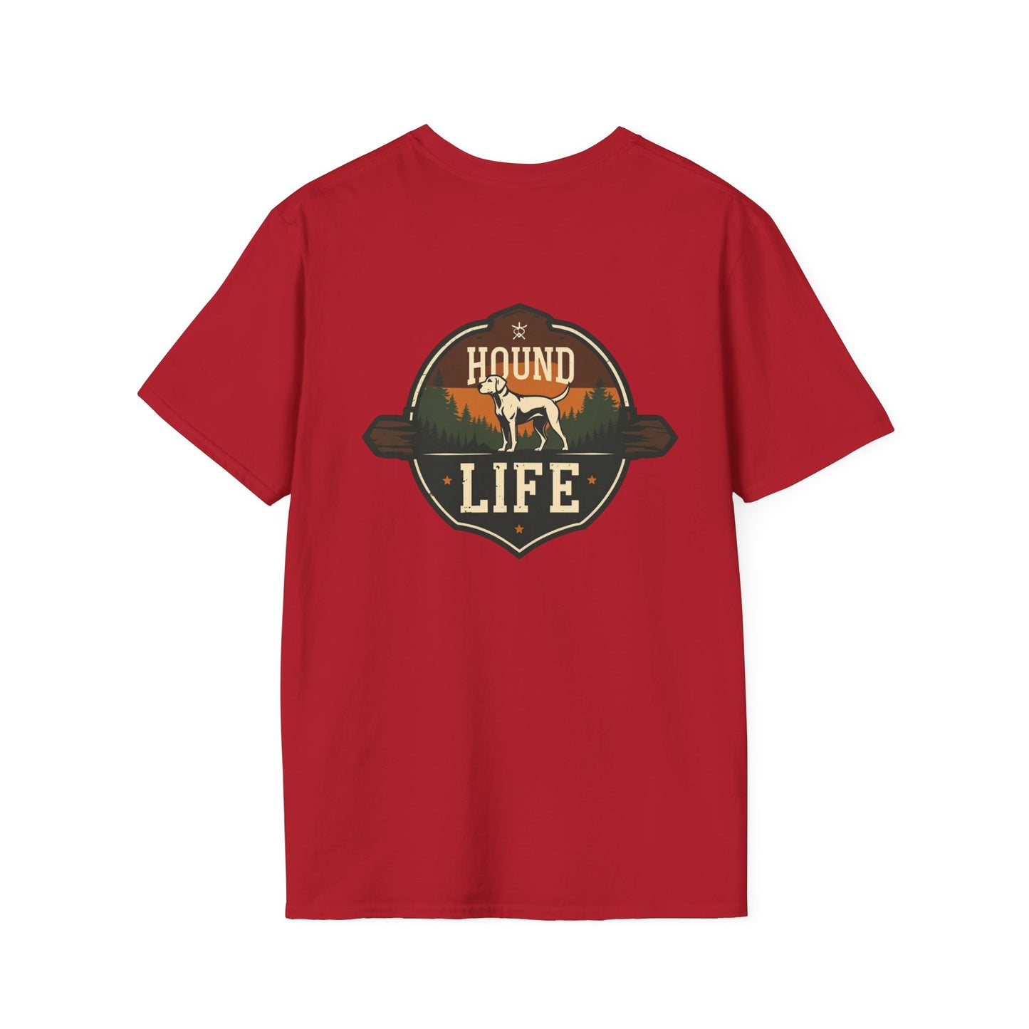 Hound Life Unisex Softstyle T-Shirt, Dog Lover Tee, Gift for Pet Owners, Casual Wear, Outdoor Adventure Shirt