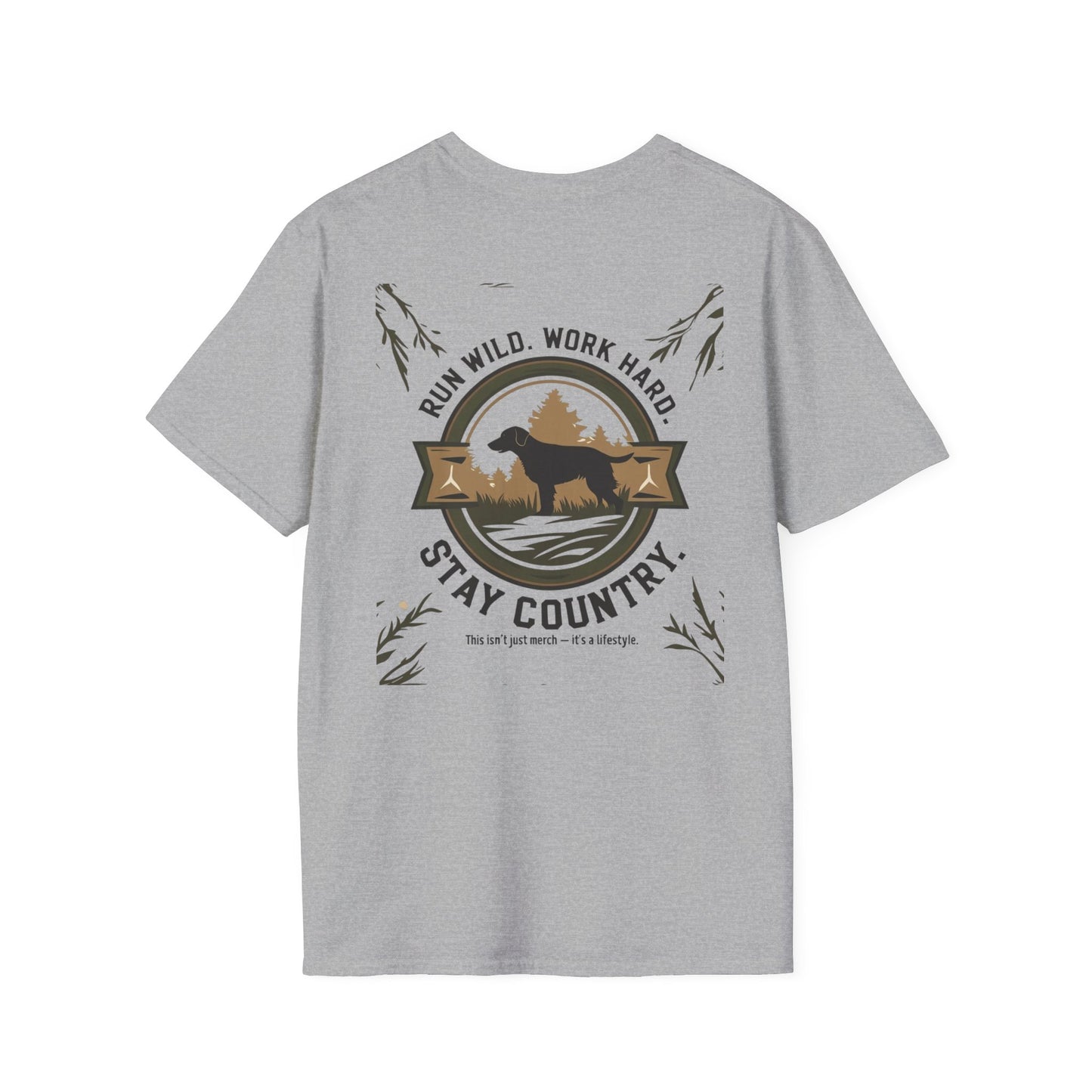 Countryside Runners T-Shirt, Rustic Outdoor Apparel, Gift for Dog Lovers, Hiking Shirt, Country Life Fashion